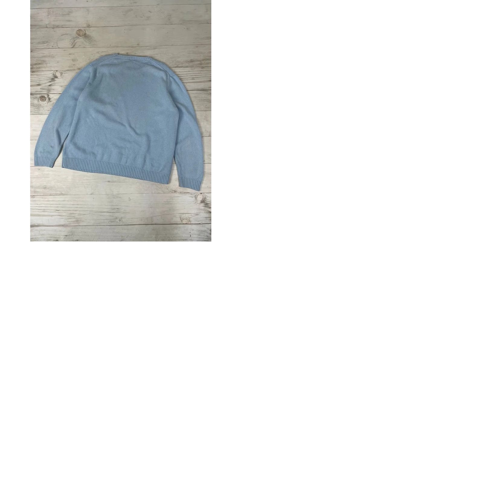 Yves Saint Laurent VINTAGE Saint Laurent Knit Sweater YSL Logo 90s Men Size L Blue Pullover Crew Neck Knit Regular Size US L / EU 52-54 / 3 - 9 Thumbnail