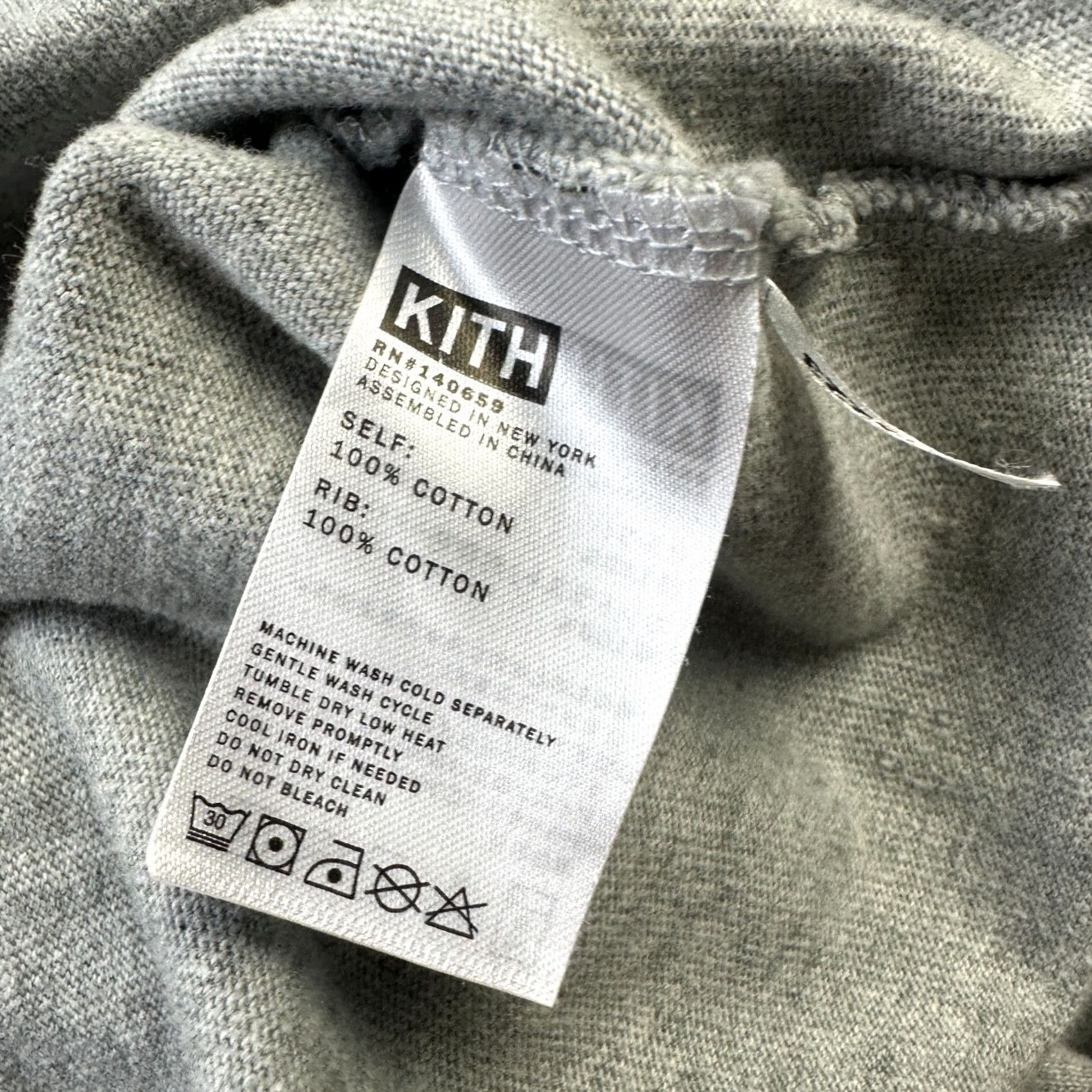 Kith KITH Shirt Mens Small Gray Classic Box Logo Long Sleeve Crew Neck Cotton T-Shirt Logo Vintage? No (2020s) - Men Size US S / EU 44-46 / 1 - 6 Thumbnail