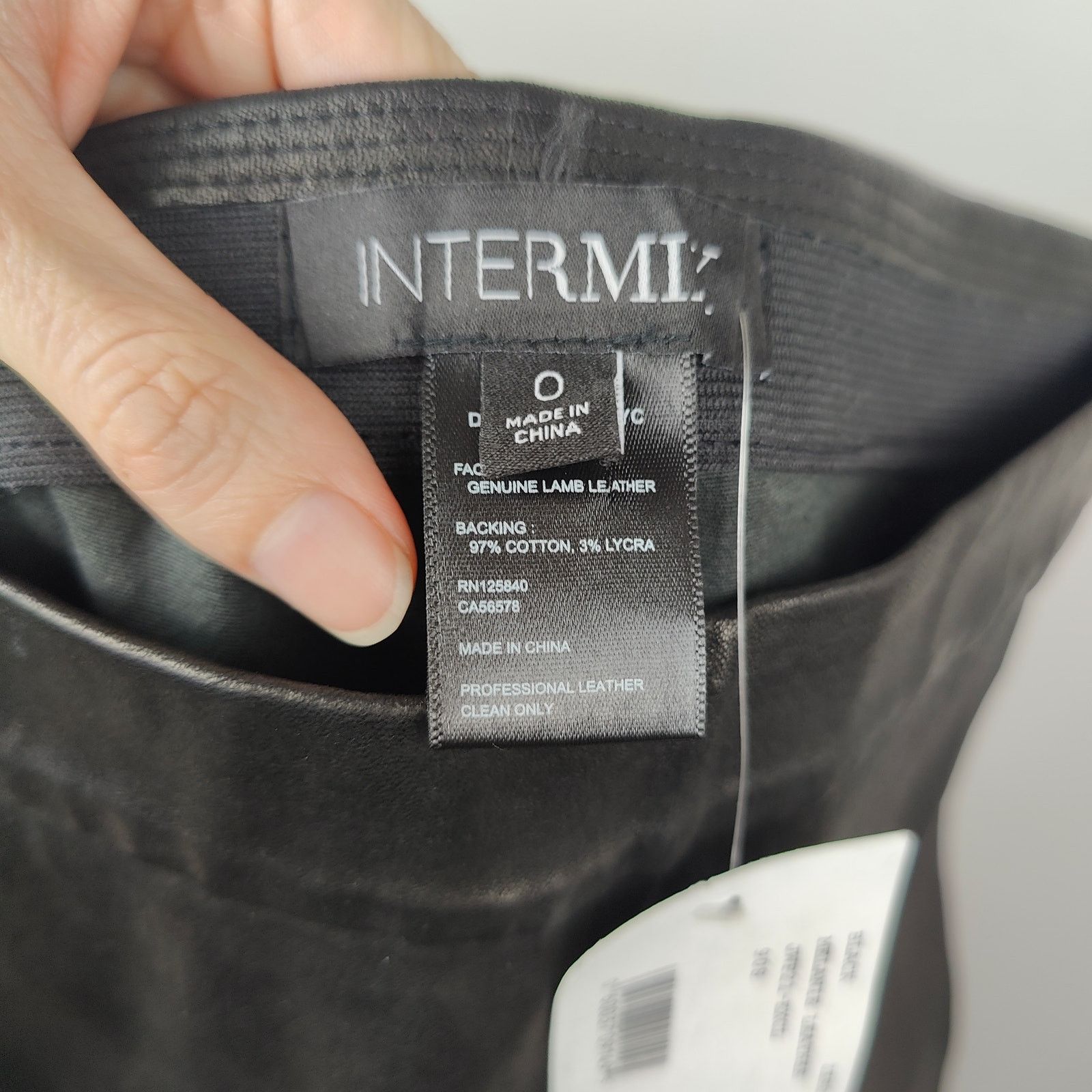 Other Intermix Melanie Lamb Leather Pants Womens 0 Black Leggings Size 25" / US 0 / IT 36 - 6 Thumbnail