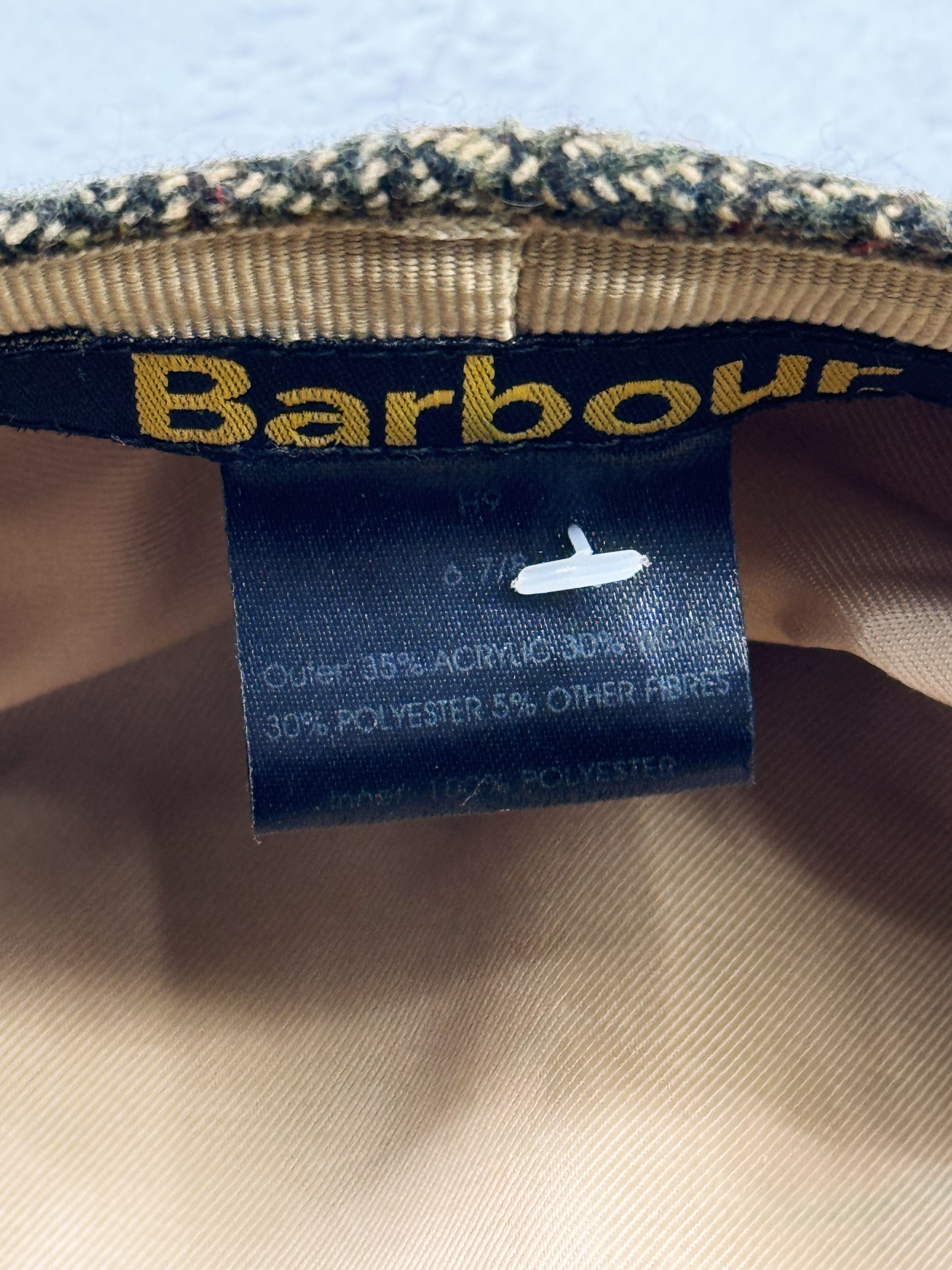 Barbour × Vintage Barbour Tweed Flat Cap Size ONE SIZE - 10 Thumbnail