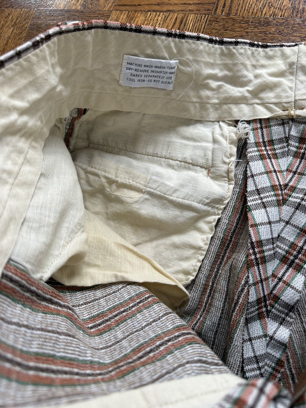Vintage Vintage 60s Plaid Bootcut Bell Bottom Flared Pants Size US 31 - 5 Thumbnail