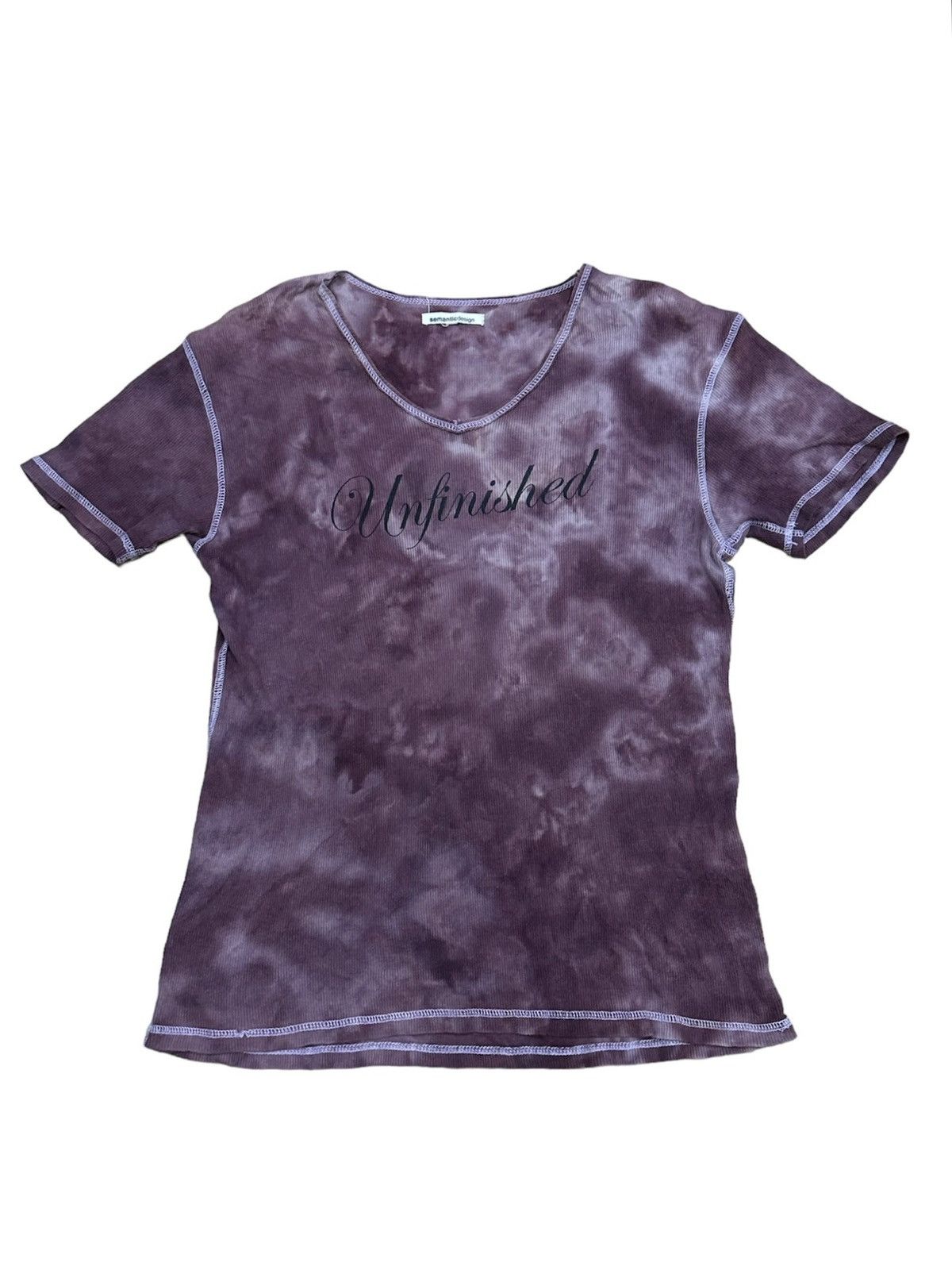 If Six Was Nine × semanticdesign Semantic Design Unfinished Blood Mary V Neck T-Shirt Size US M / EU 48-50 / 2 - 1 Thumbnail