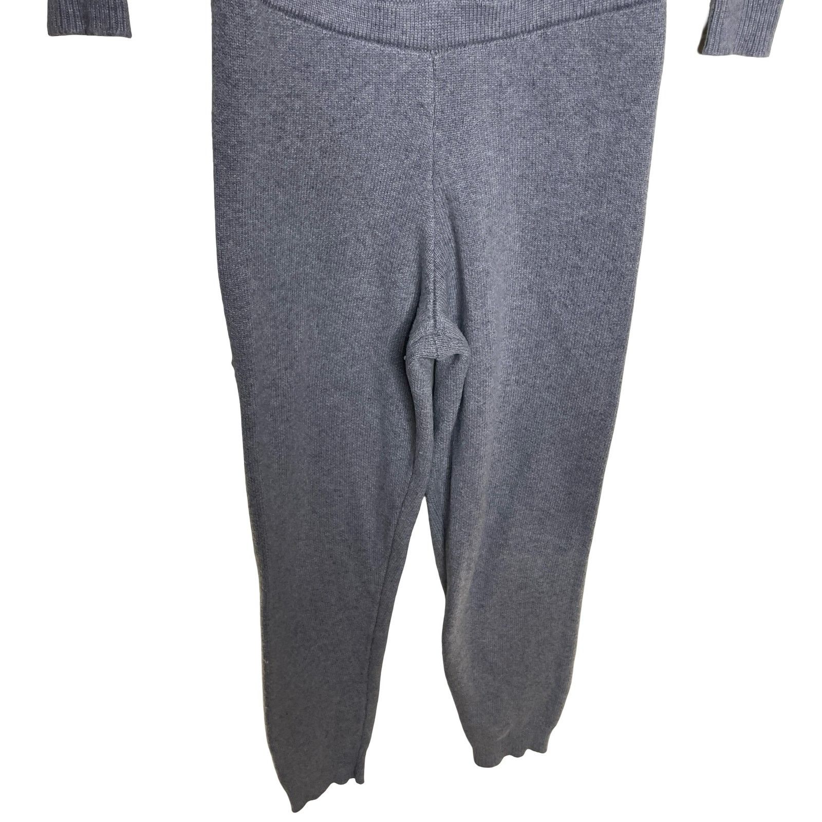 SER.O.YA SEROYA Ser.O.Ya Grey Knitted Cashmere Wool WREN JUMPSUIT M Size 28" / US 6 / IT 42 - 4 Thumbnail