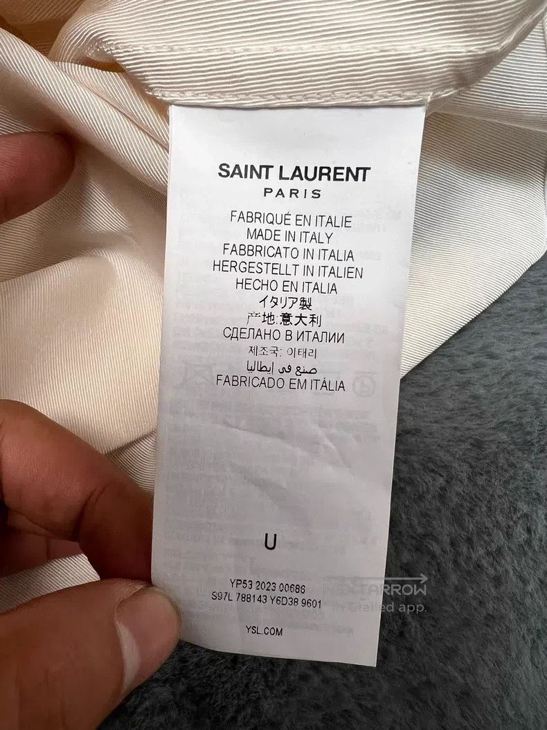 Saint Laurent Paris Saint Laurent Paris universal size Wool Blend Oversized Cha Size US S / EU 44-46 / 1 - 5 Thumbnail