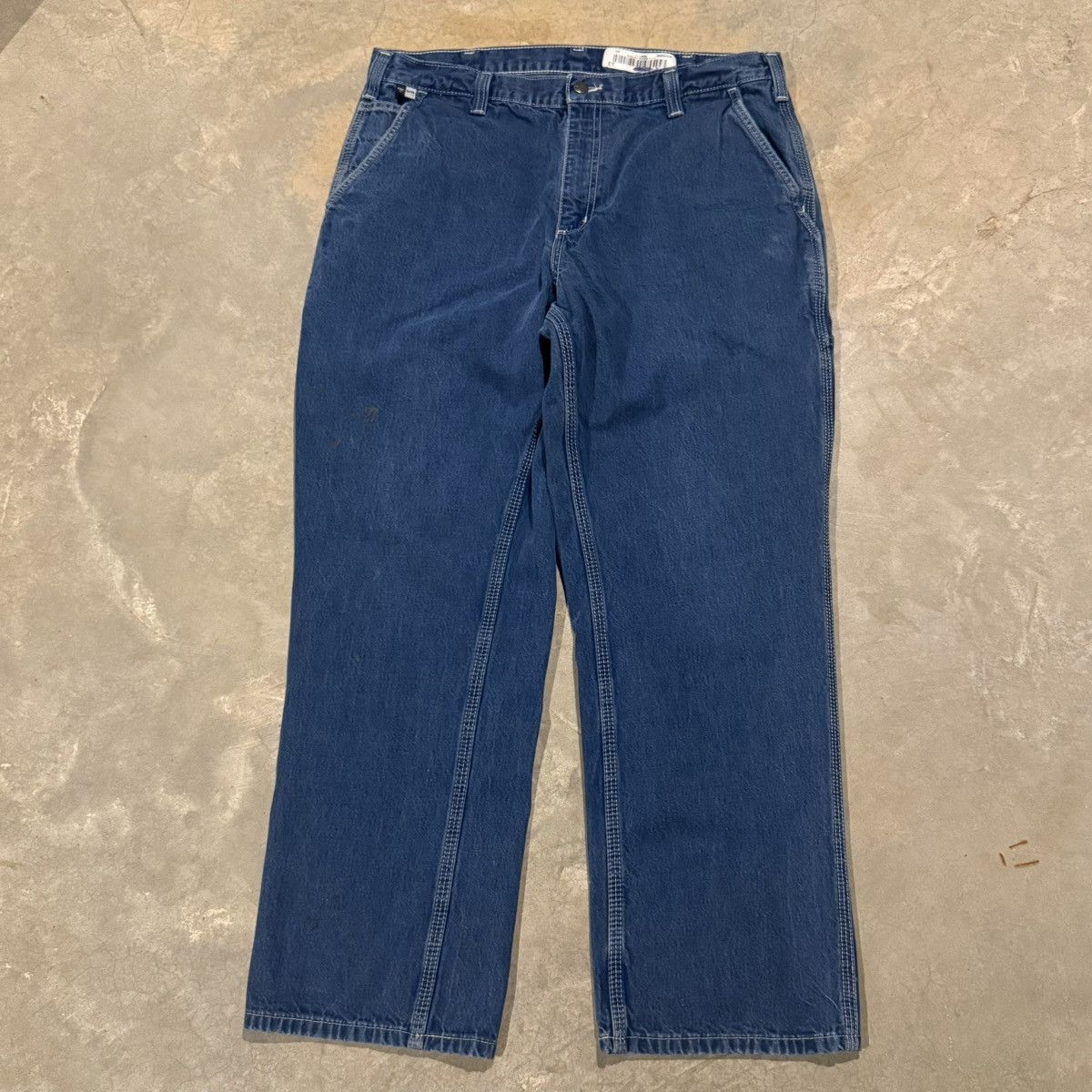 Carhartt 2000s Carhartt Faded Baggy Carpenter Jeans ERD Grunge Y2K Size US 35 - 6 Thumbnail