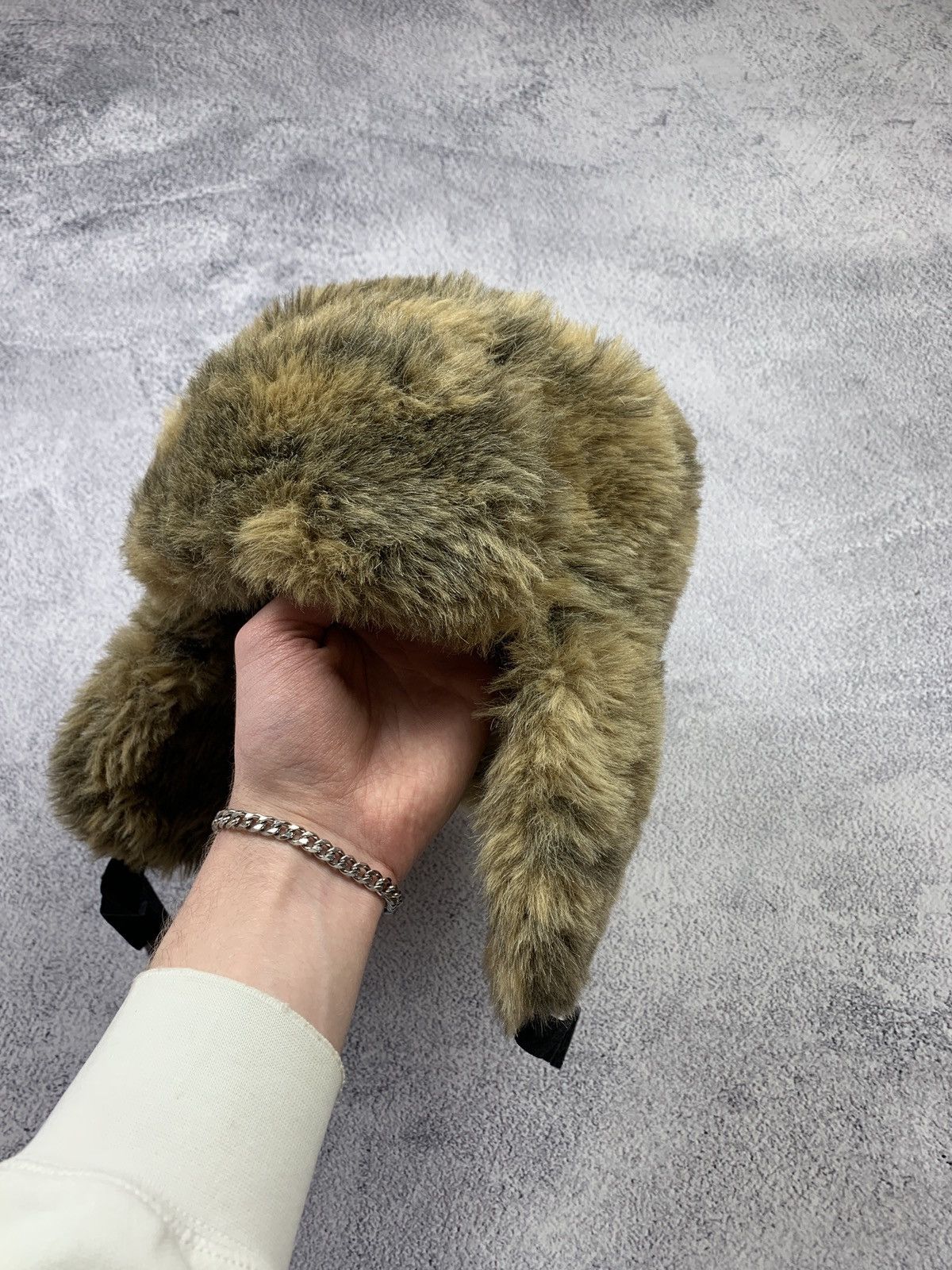 Japanese Brand Y2K Faux Fur Ushanka Brown Furry Trapper Hat Size ONE SIZE - 3 Thumbnail