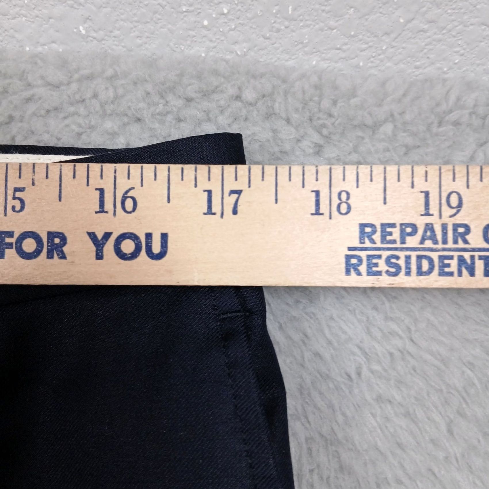 Vintage T.M.Lewin Dress Pants 34R Navy Pure New Wool Tailored Fit London Size US 34 / EU 50 - 6 Thumbnail