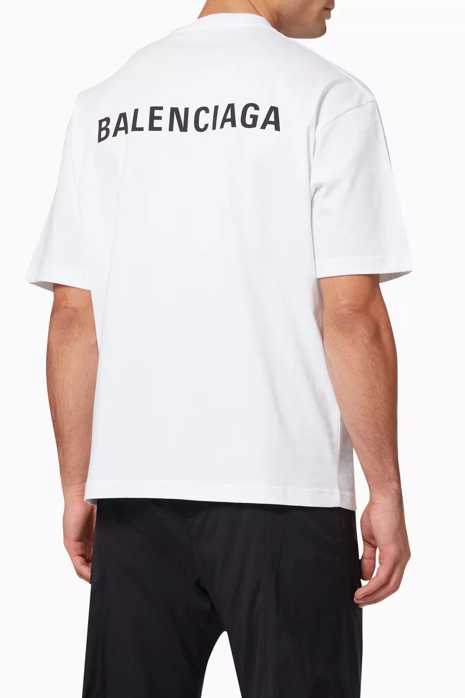 Balenciaga o1y0626 Logo T-Shirt in White Size US XXS / EU 40 - 3 Thumbnail