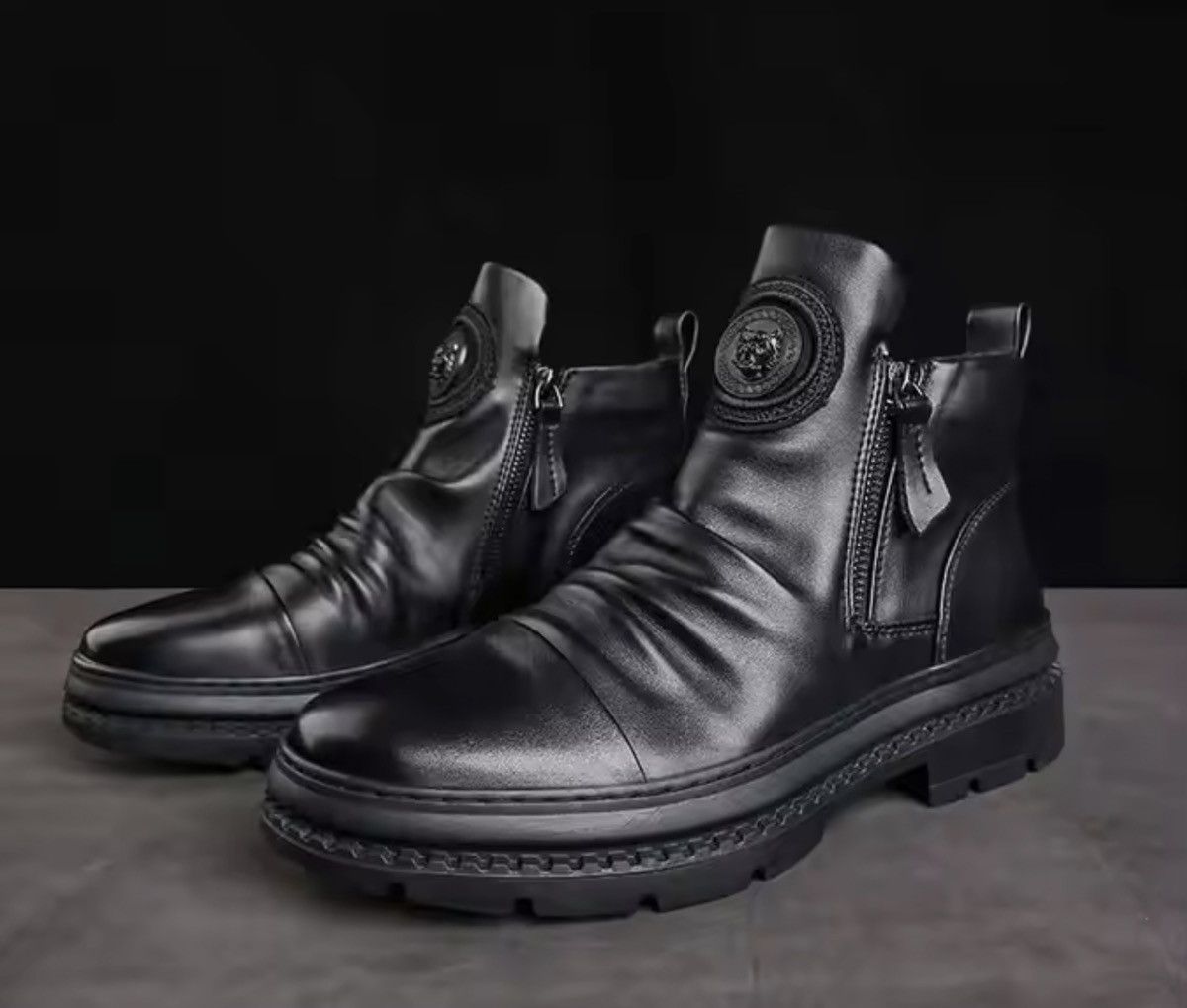 Japanese Brand Pu Leather Ankle Boots Size US 8 / EU 41 - 6 Thumbnail