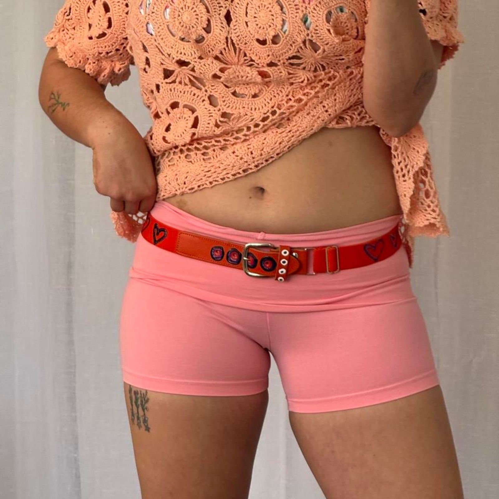 Other ✿ y2k heart belt ⋆ hand painted ✿ Size ONE SIZE - 2 Thumbnail