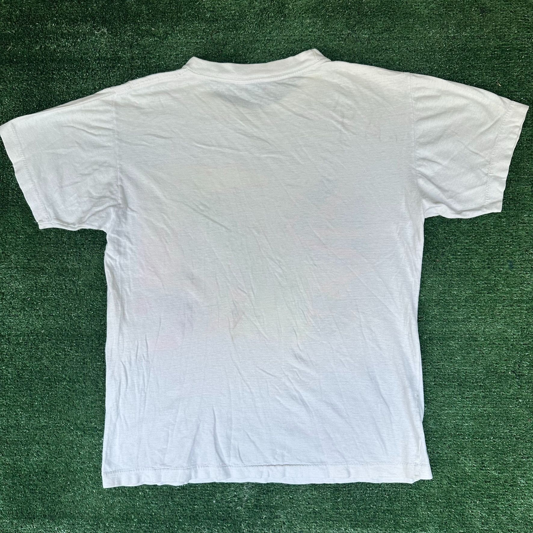 Vintage Vintage 80s Las Vegas T-Shirt Abstract Neon White M Single S Size US M / EU 48-50 / 2 - 5 Thumbnail
