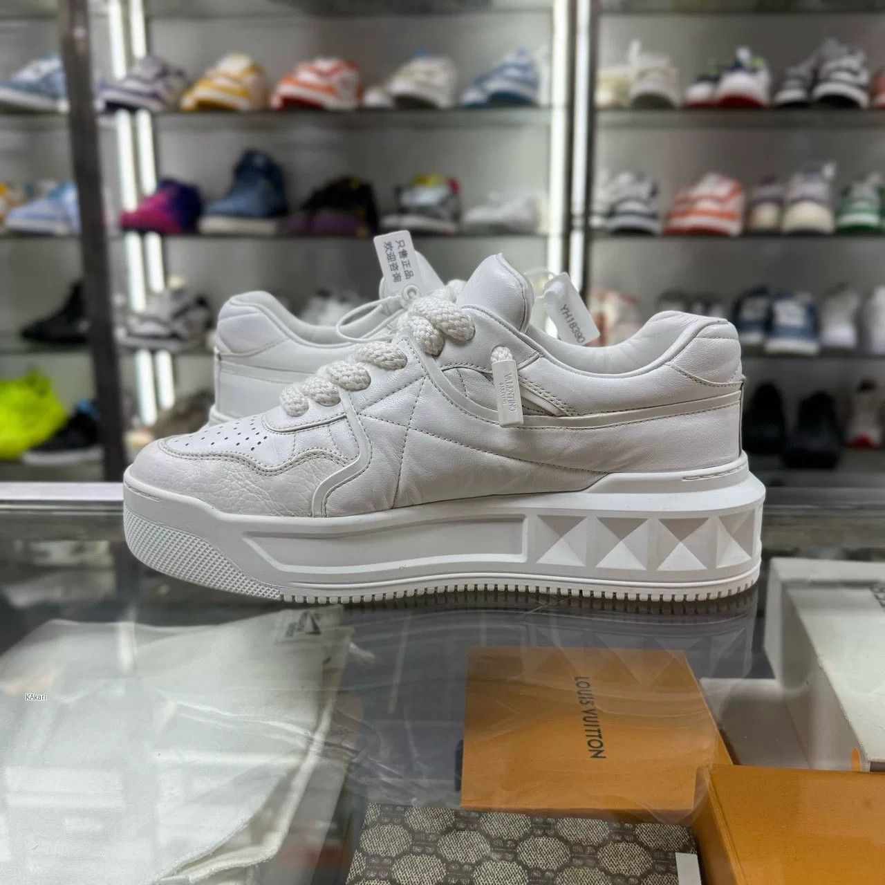 Valentino Valentino Platform White Sneakers Size US 7 / EU 40 - 5 Thumbnail