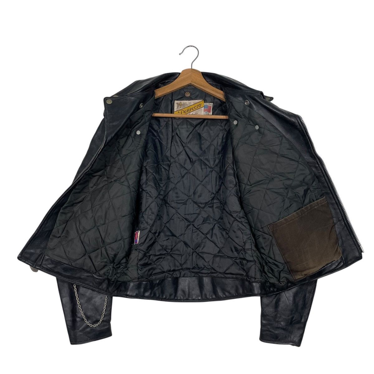 Schott 80s Schott Perfecto Double Colar Motorcycle Leather Jacket Size US S / EU 44-46 / 1 - 11 Thumbnail