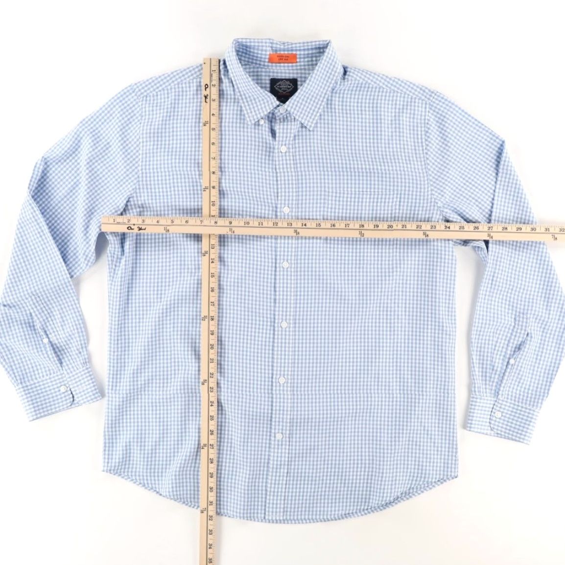 Vintage St. Johns Bay Performance Check Button Down Shirt Blue Men's XL Shirt Size US XL / EU 56 / 4 - 3 Thumbnail