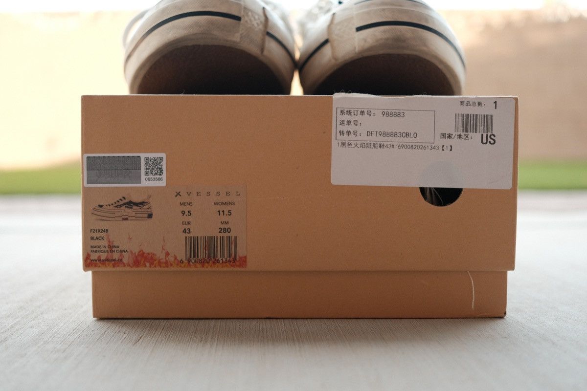 xVESSEL G.O.P. LOWS BLACK FLAME Size US 9.5 / EU 42-43 - 5 Thumbnail