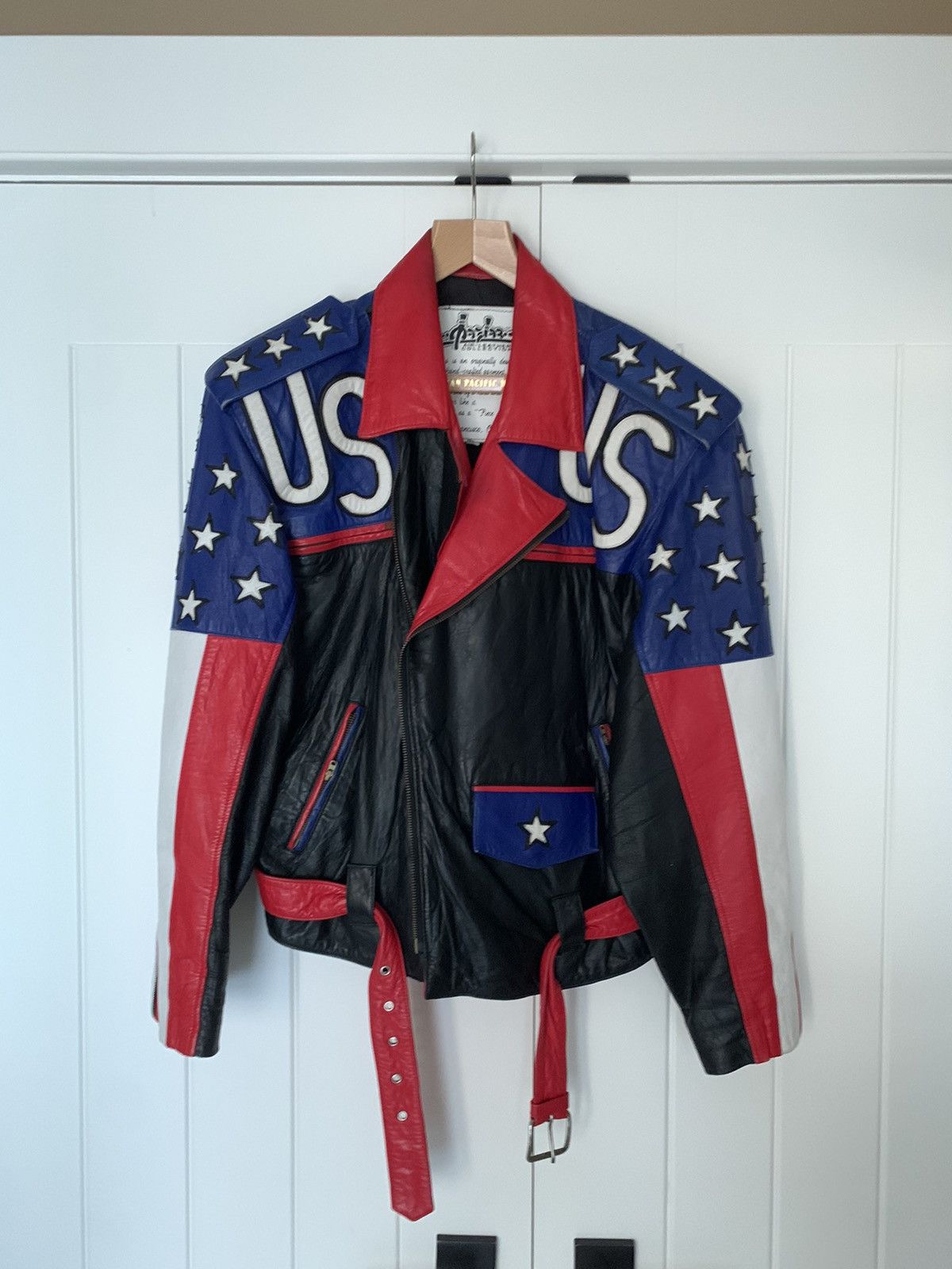 Lederjacke Stars hot and Stripes USA