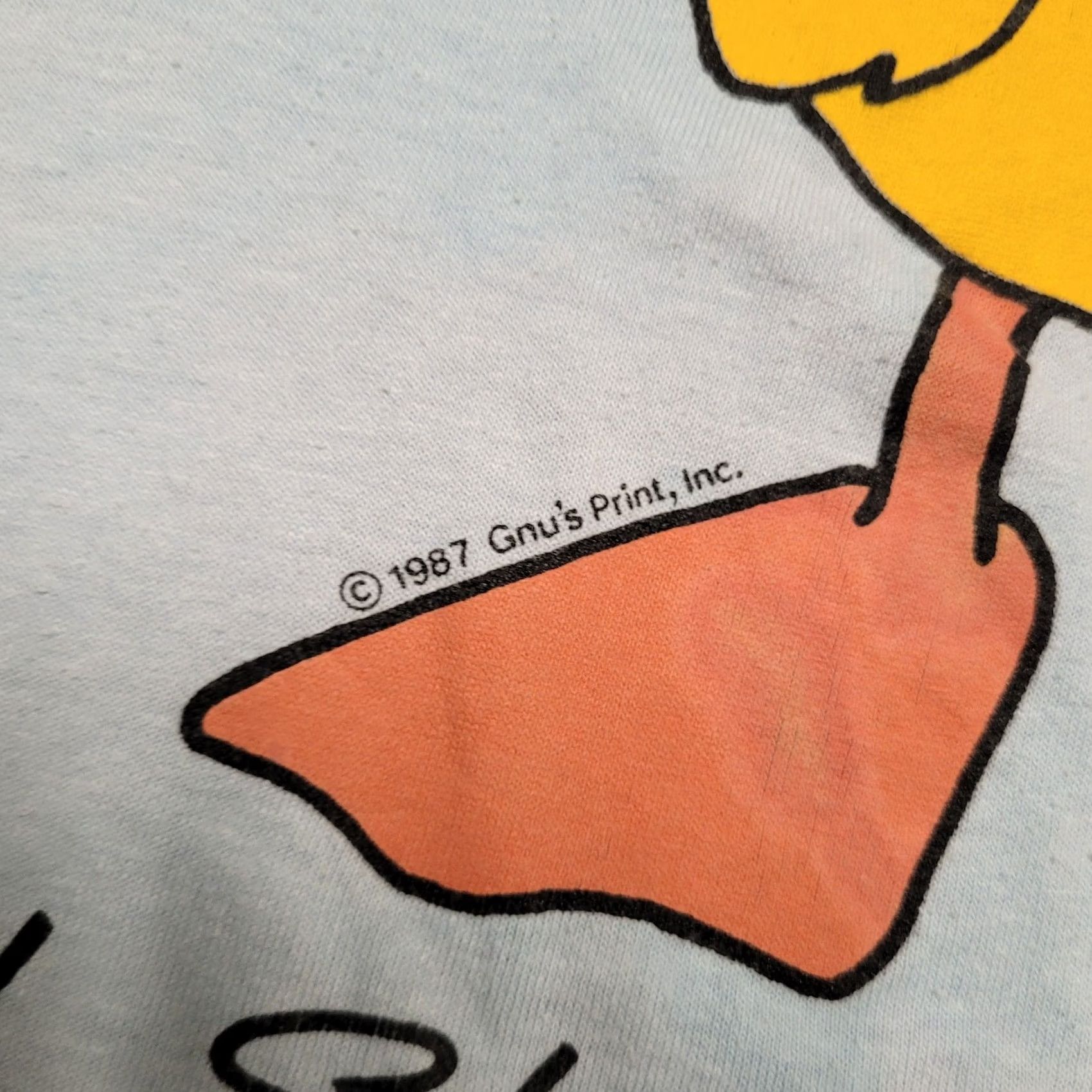 Vintage VINTAGE I Shoulda' Duck Funny T-Shirt Mens XS / Womens S Soft Tee Blue 80s 50/50 Single Stitch United States Skin Size XS / US 0-2 / IT 36-38 - 4 Thumbnail