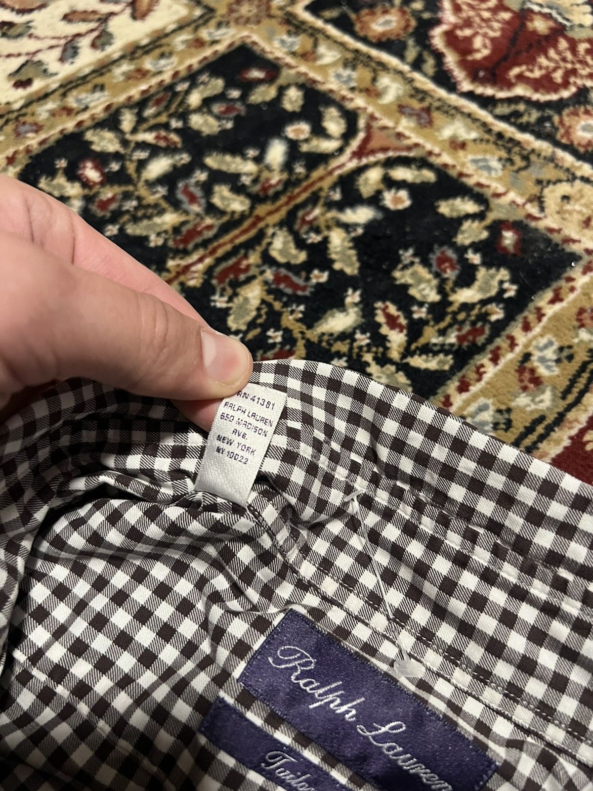 Ralph Lauren Ralph Lauren Purple Laber Italy Luxury Shirt Hype Rare Stree Size US XL / EU 56 / 4 - 9 Thumbnail