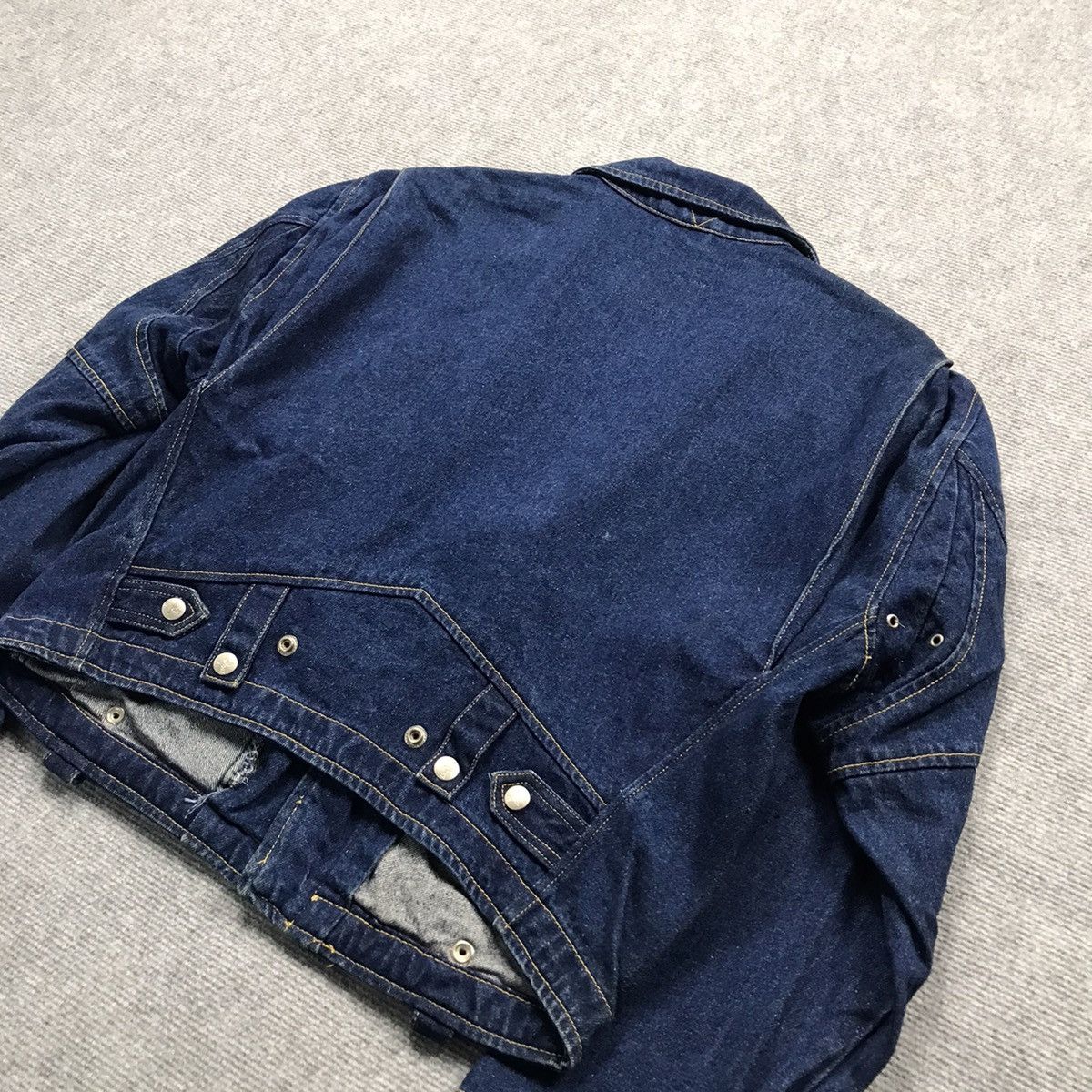 Designer × Japanese Brand 🔥DOUBLE COLLAR DENIM GEMBONY DENIM JACKET Size US M / EU 48-50 / 2 - 9 Thumbnail