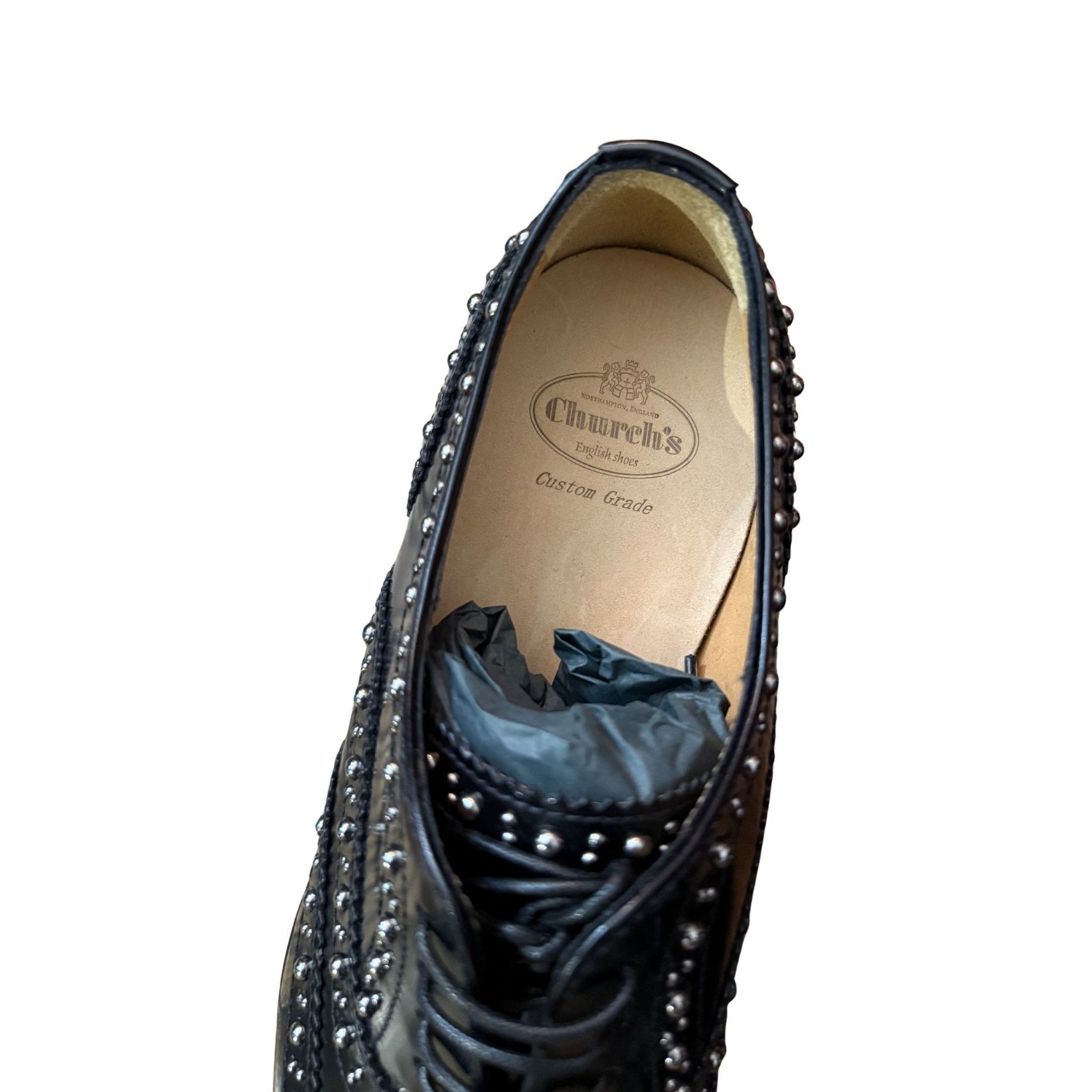 Church's Church's Burwood Met. Polished Binder Oxford Brogue Studs NW Size US 6 / IT 36 - 4 Thumbnail