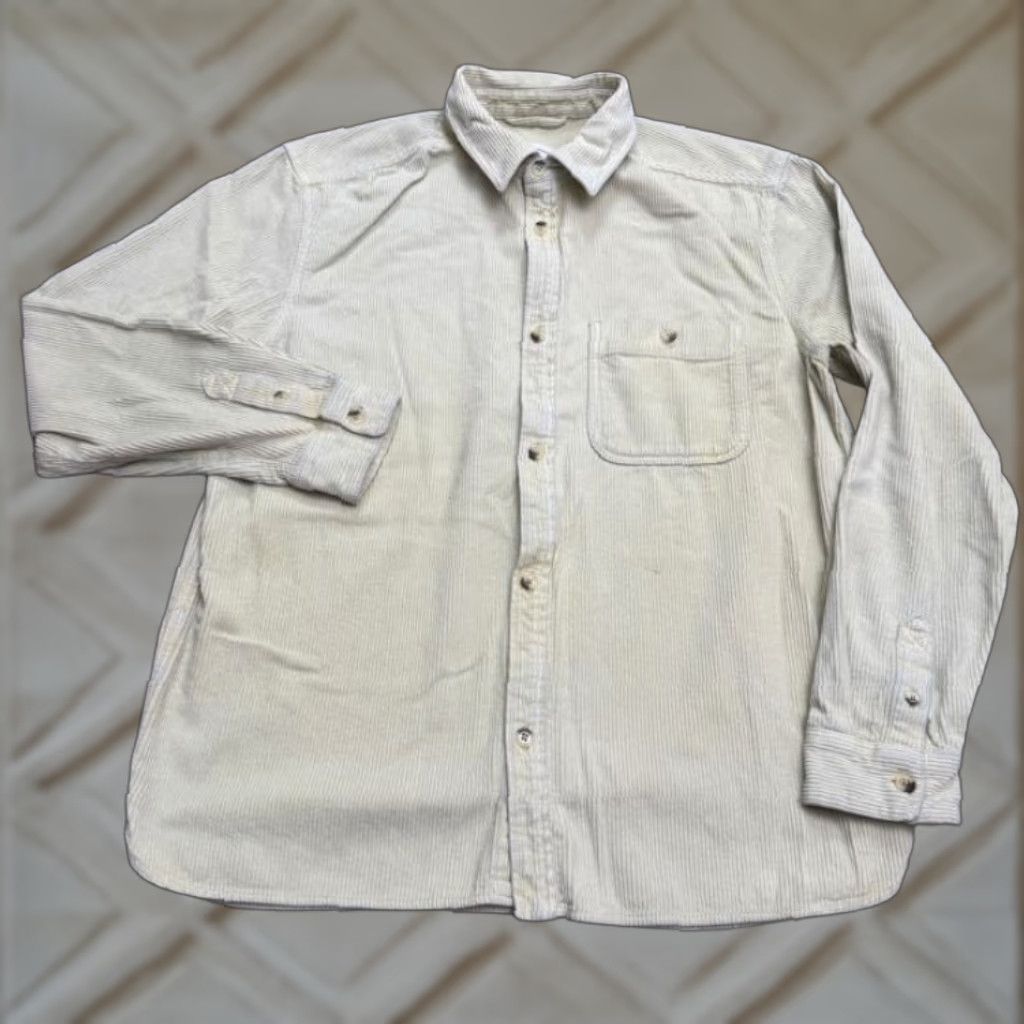 Urban Outfitters VINTAGE Urban Outfitters Corduroy Button-Down Shirt Men M Yellow Casual Outdoor Preppy 90s Size US M / EU 48-50 / 2 - 1 Thumbnail