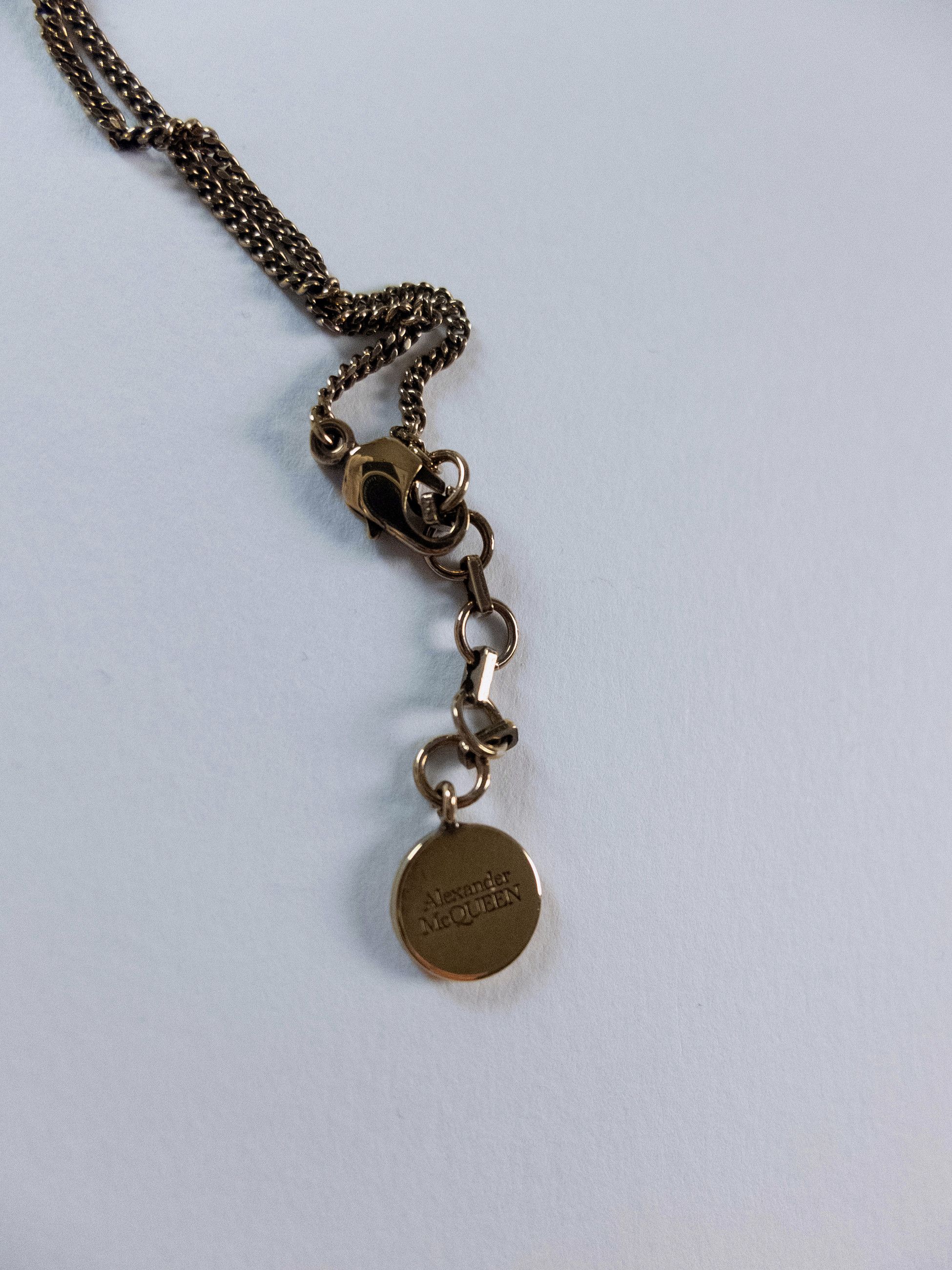 Alexander McQueen ALEXANDER MCQUEEN Claw gold tone metal charm necklace Size ONE SIZE - 5 Thumbnail