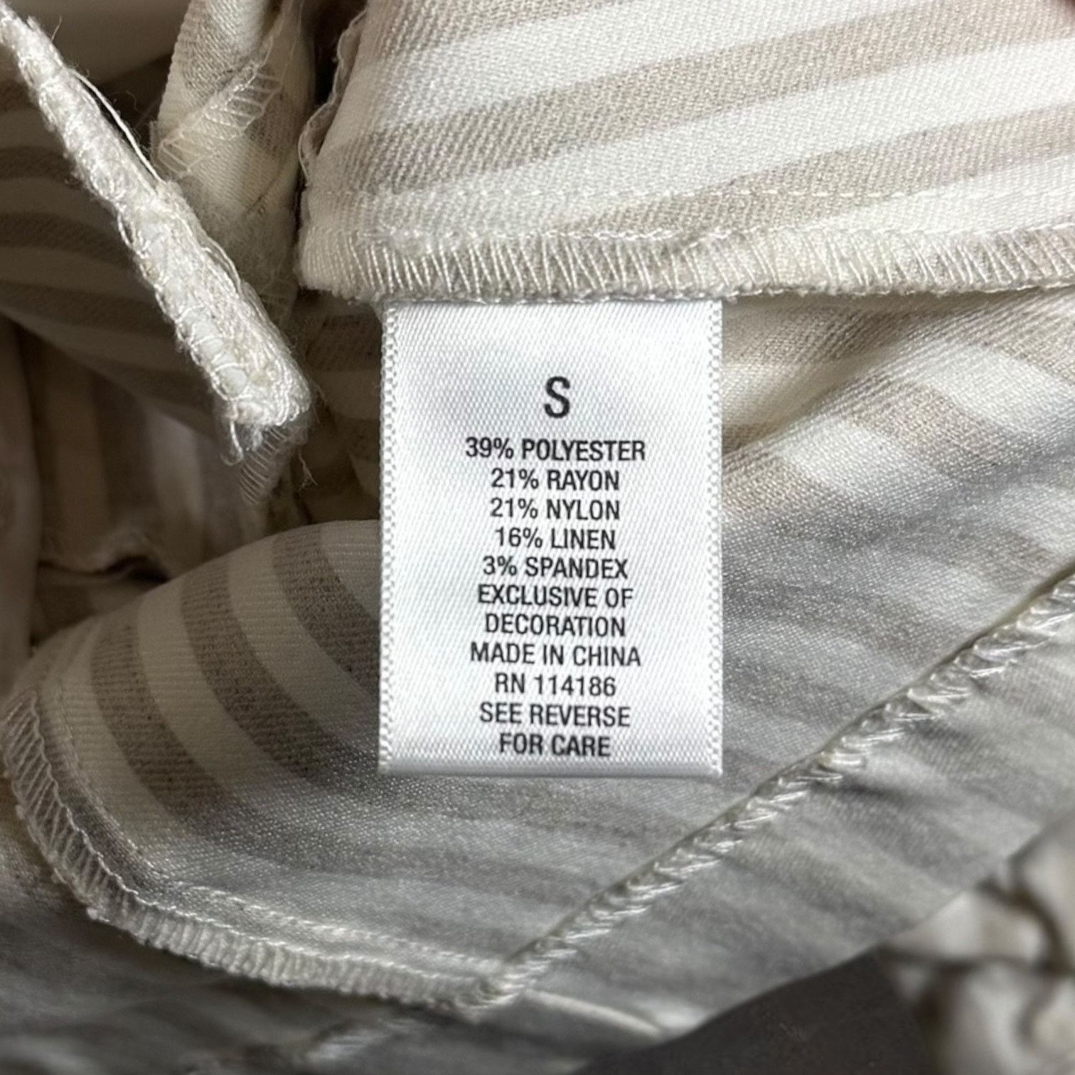 Other Roz & Ali Women's SZ S Striped Blazer w/ Lace Accents Cutesy Size S / US 4 / IT 40 - 4 Thumbnail