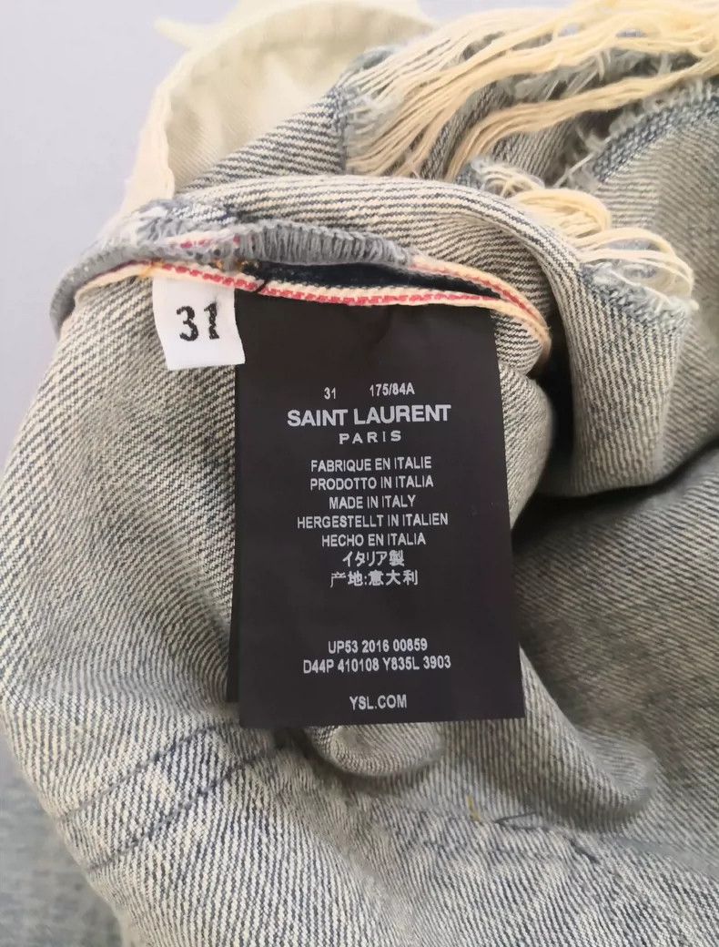 Saint Laurent Paris Saint Laurent Paris Knife cuts jeans. Size US 31 - 4 Thumbnail