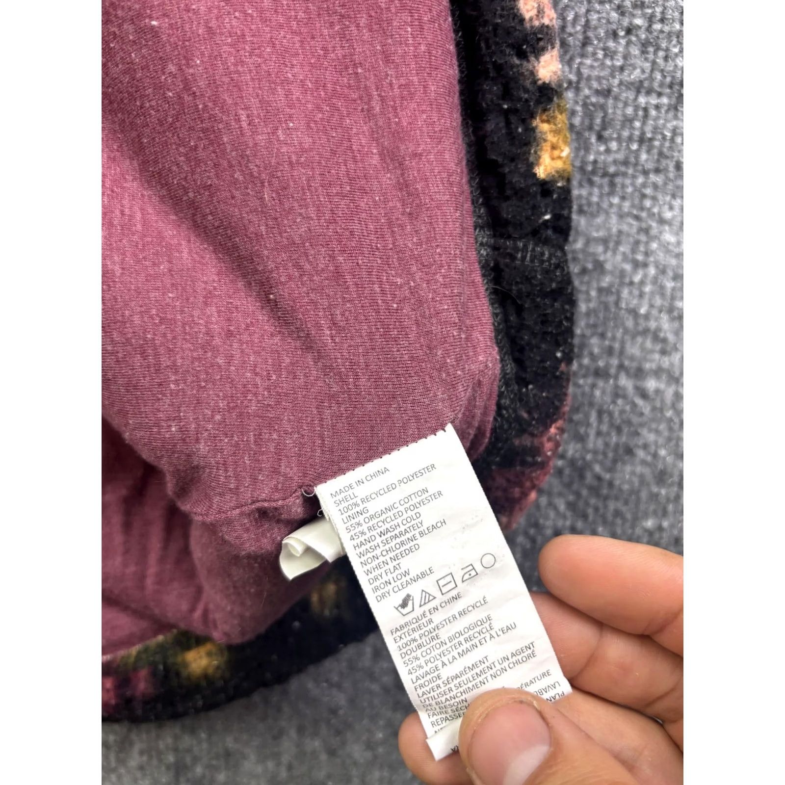 Prana prAna Vest Womens M Multicolor Floral Sherpa Fleece Hooded Zip Pockets Jacket Vest? Size M / US 6-8 / IT 42-44 - 5 Thumbnail