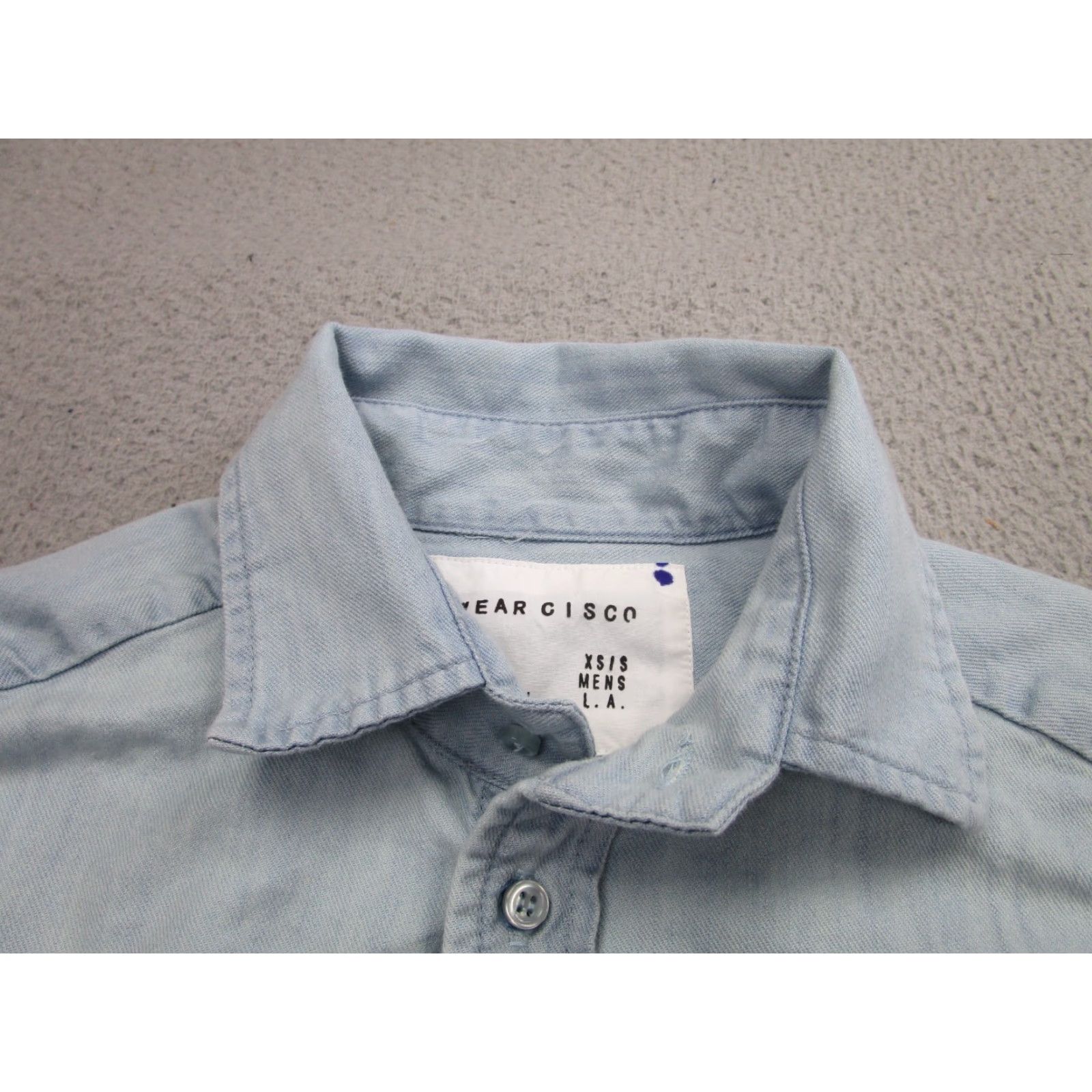 Vintage VINTAGE Wear Cisco Denim Shirt Womens L Blue Cropped Long Sleeve Button-Up Cowgirl Relaxed Fit Size L / US 10 / IT 46 - 5 Thumbnail