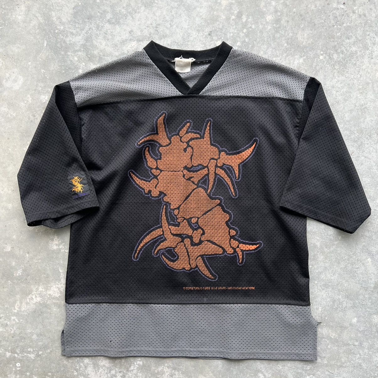 Band Tees × Vintage Rare 90’s Sepultura Blue Grape 1995 Jersey Shirts Size US XL / EU 56 / 4 - 1 Thumbnail