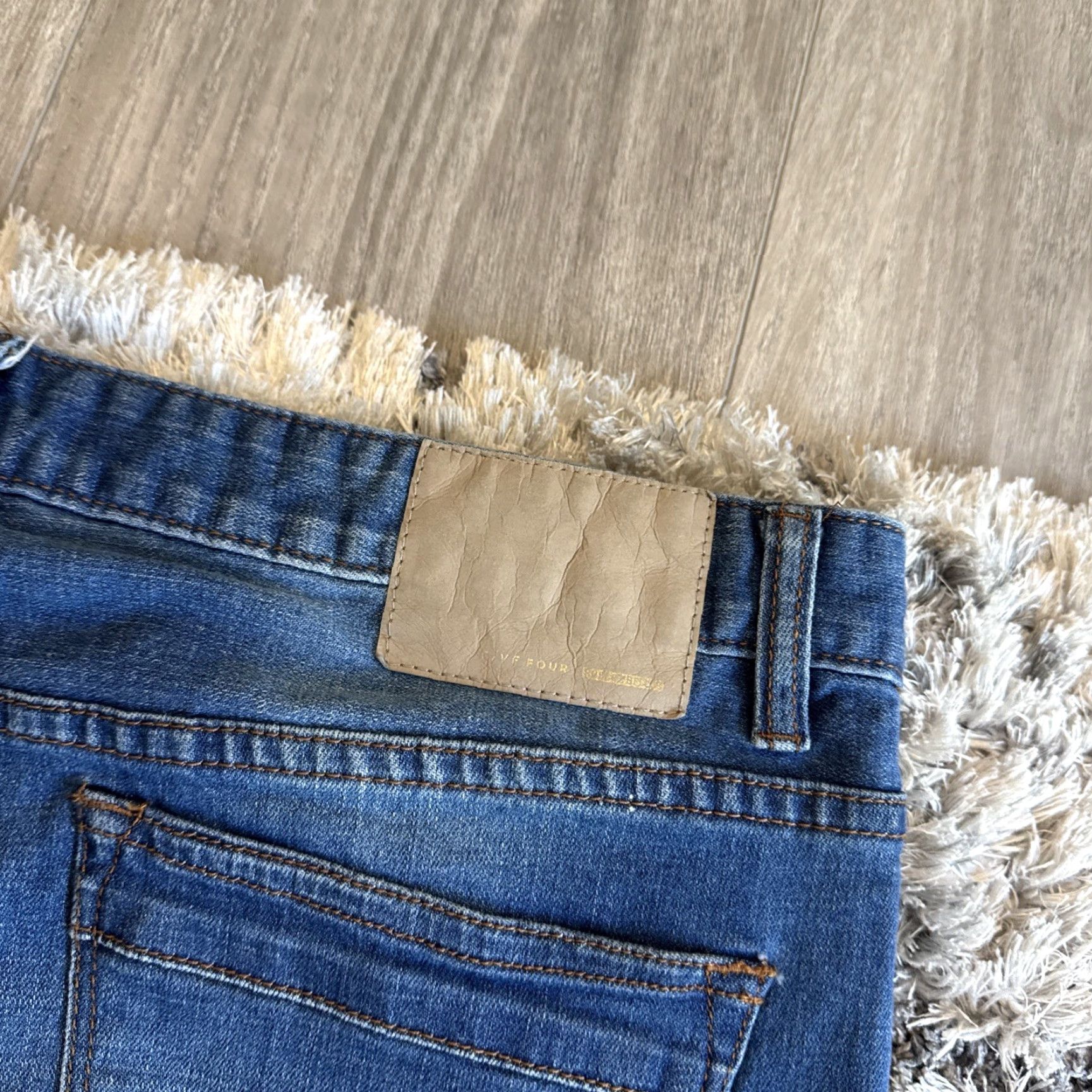 Robert Geller Robert Geller + Five Four Blue Denim Straight Stretch Fit Jeans Men 36x32 - Jeans - Blue - Men - 36x32 Size US 36 / EU 52 - 4 Thumbnail