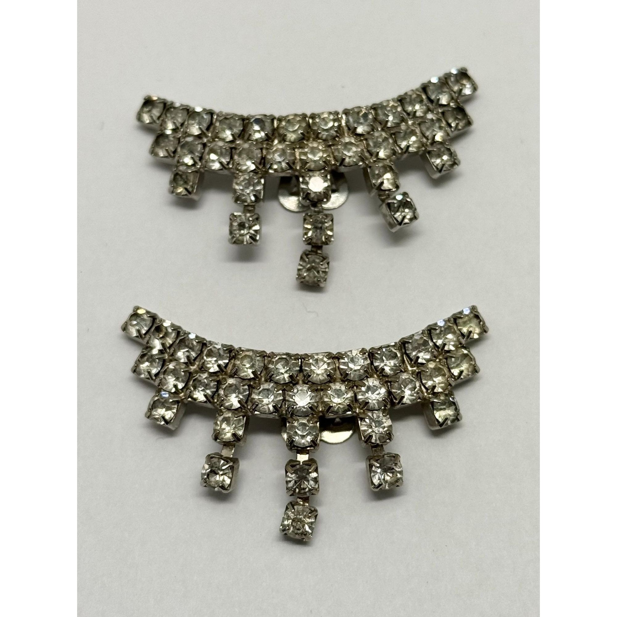 Vintage Vintage rhinestone dress shoe clips Size ONE SIZE - 1 Thumbnail