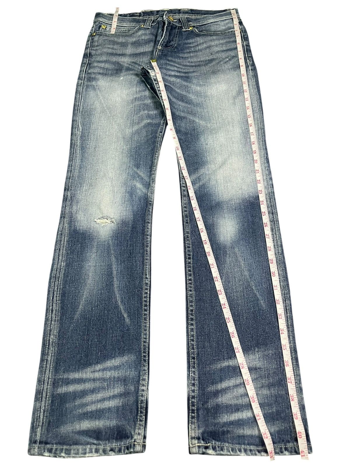 semanticdesign Vintage Semantic Design Faded Wash Distressed Jeans Size US 30 / EU 46 - 7 Thumbnail