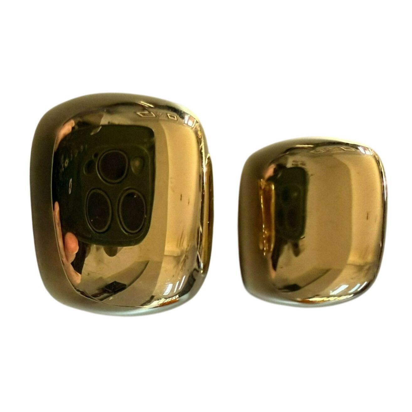 Other Vintage 1980s St John Goldtone Pillow Shape Clip-On Earrings Size ONE SIZE - 1 Thumbnail