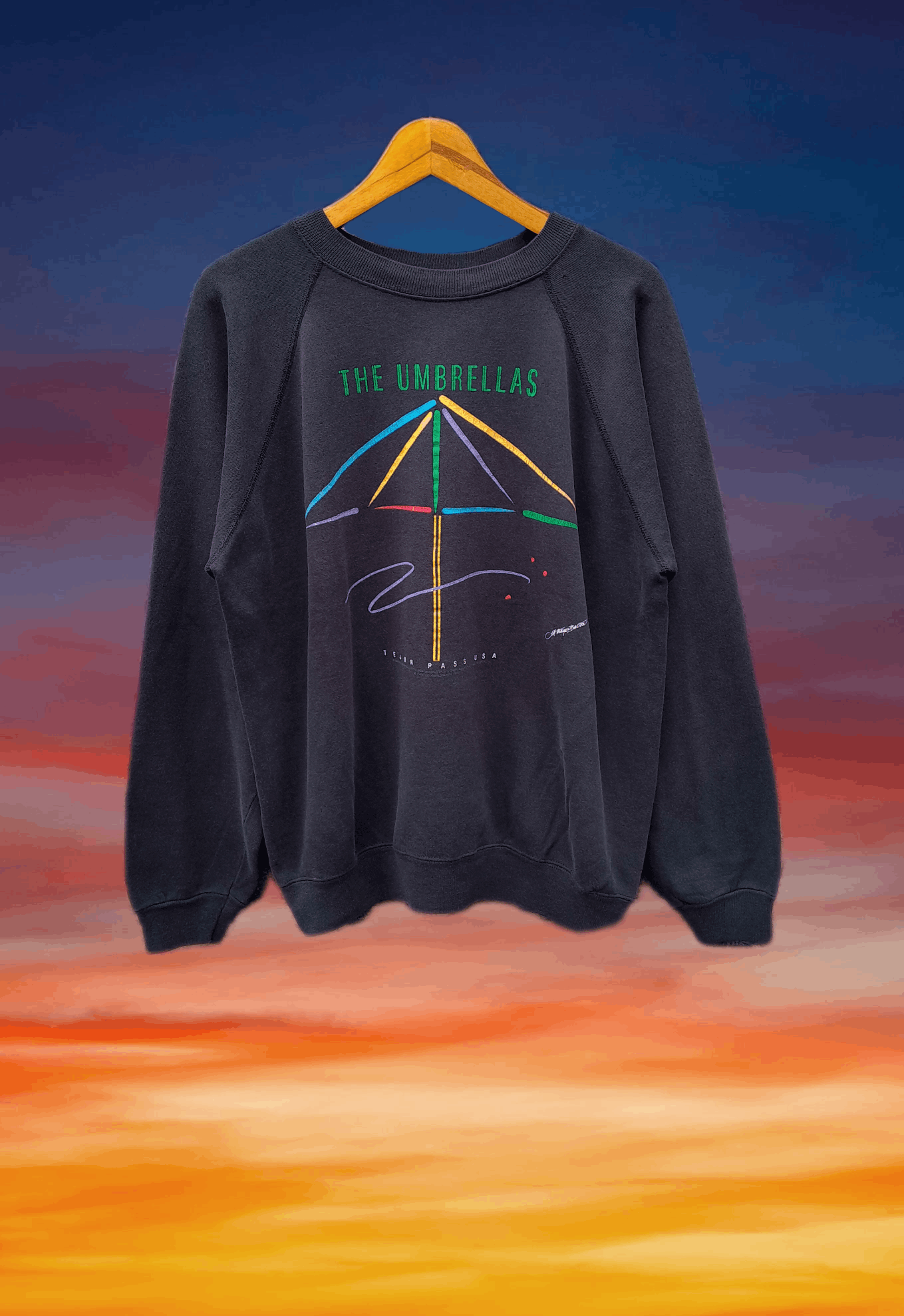 Band Tees × Vintage Vintage The Umbrellas Tejon Pass USA 1991 Sweatshhirt Size US L / EU 52-54 / 3 - 1 Thumbnail
