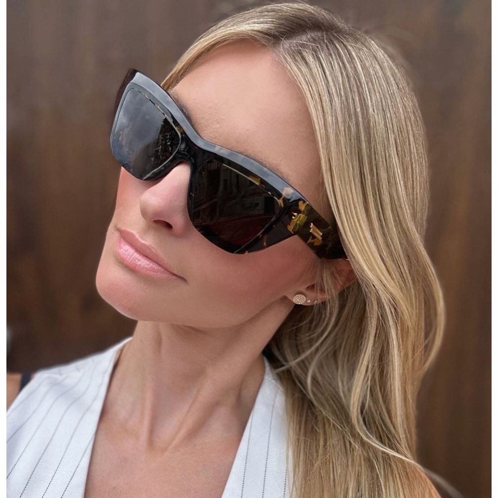 NEW Bottega Veneta BV1218S Tortoise Brown Cat Eye Sunglasses Bottega Veneta BV1218S Spotted Tortoise/Brown (002  main image 3