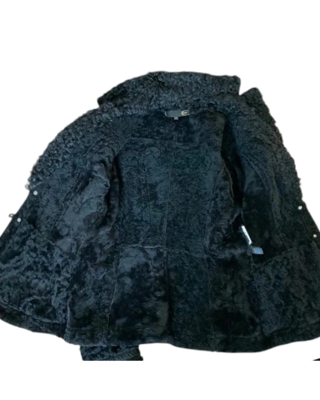 Roberto Cavalli SHEARLING SUEDE LEATHER COAT JACKET Size M / US 6-8 / IT 42-44 - 3 Thumbnail