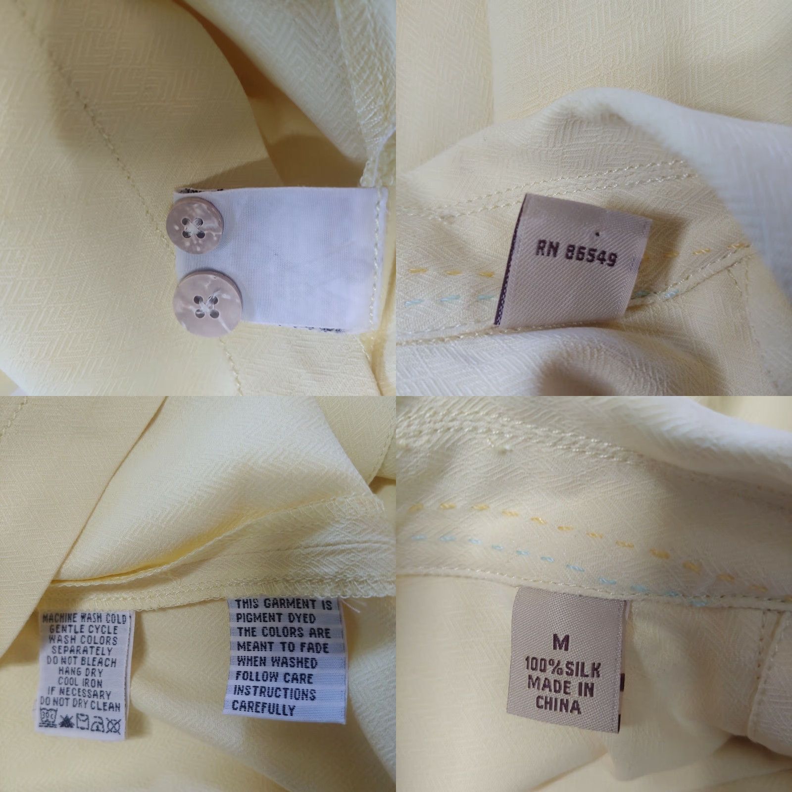 Tommy Bahama VINTAGE Tommy Bahama Shirt Button-Up Collared Silk Beach Yellow M Adult Medium Short Sleeve 48" Chest Bahamas Beach Cruise 90s Mens Size US M / EU 48-50 / 2 - 8 Thumbnail