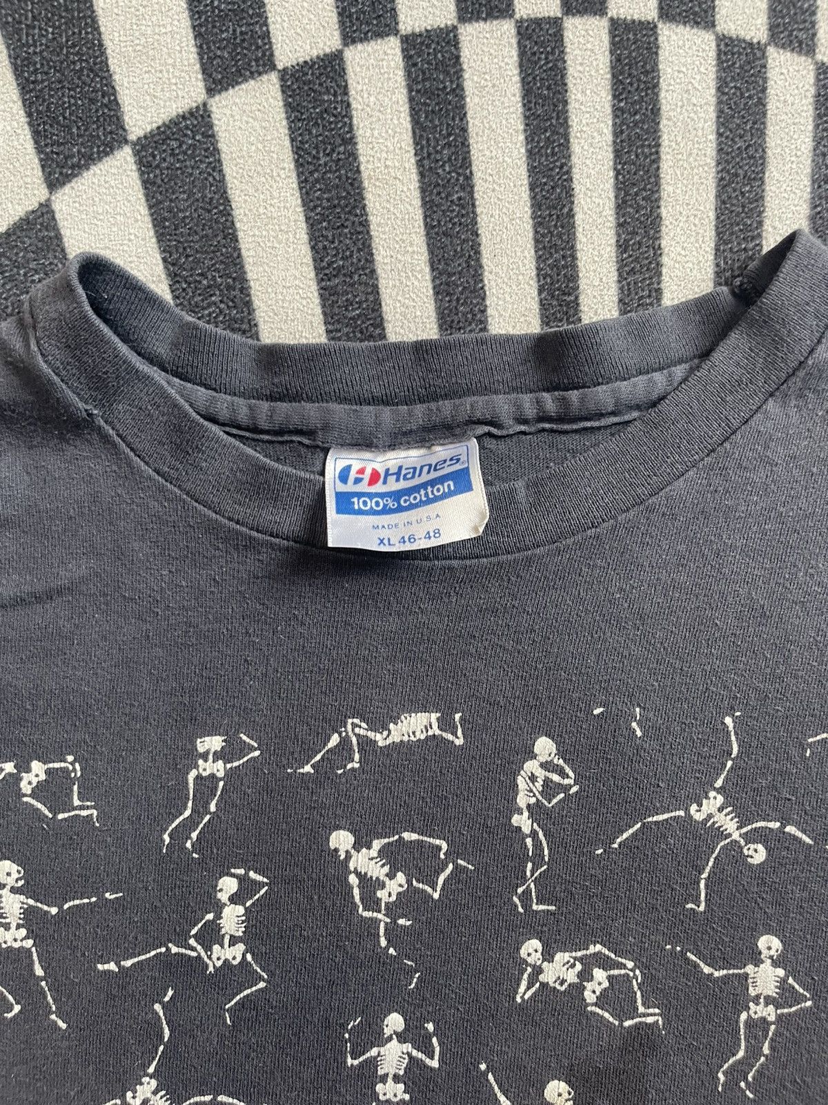 Arts & Science VTG 1987 Ken Brown "Dancing Skeletons" T-Shirt Size US XL / EU 56 / 4 - 5 Thumbnail