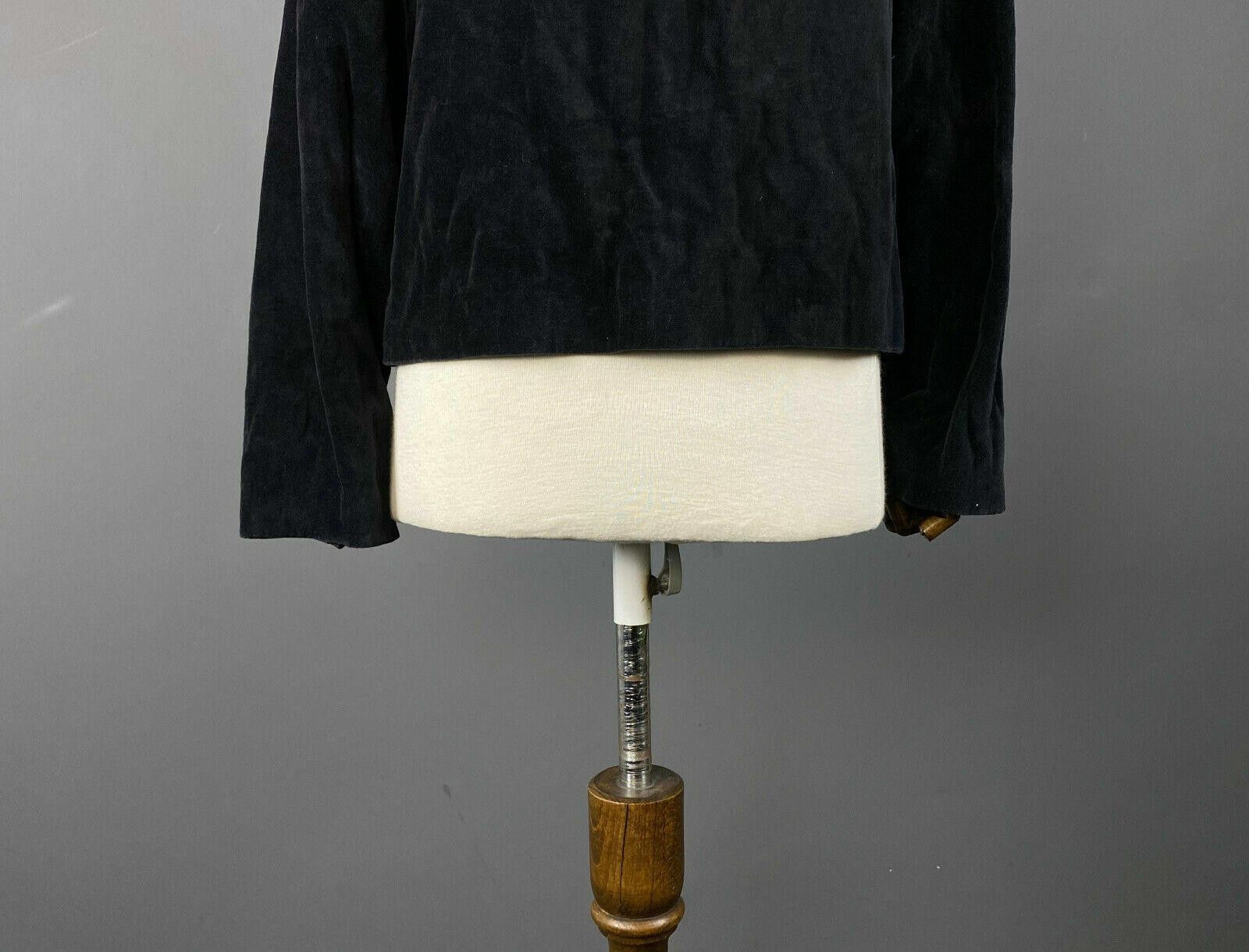 Designer Ladies Annette Gortz Designer Black Collared Jacket Size 40 Size M / US 6-8 / IT 42-44 - 8 Thumbnail