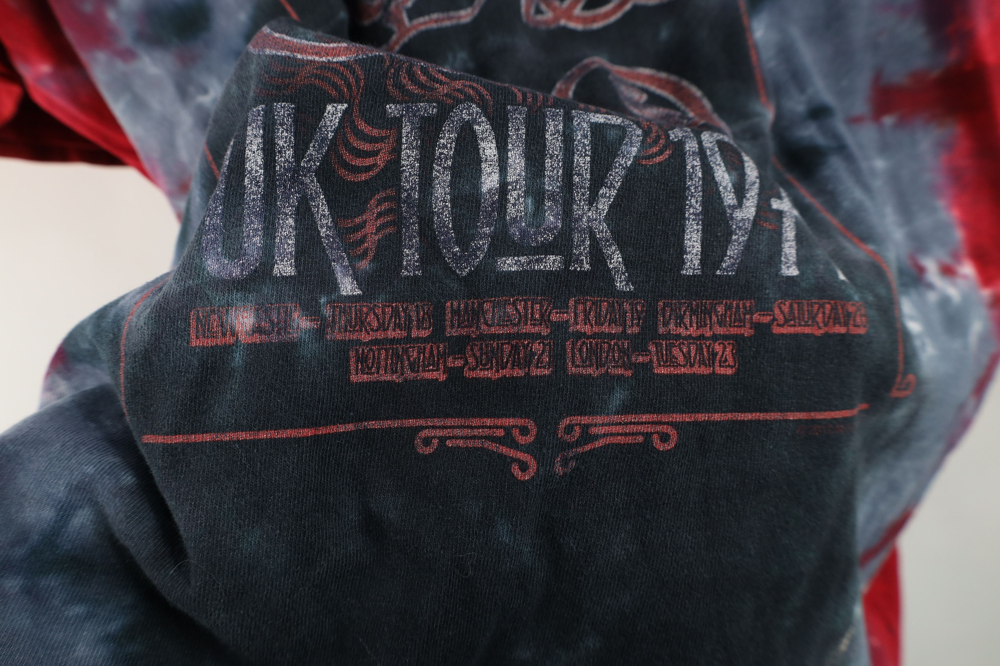 Vintage Vintage Y2K Acid Wash UK Tour 1971 Led Zeppelin Band T-Shirt Size US L / EU 52-54 / 3 - 5 Thumbnail