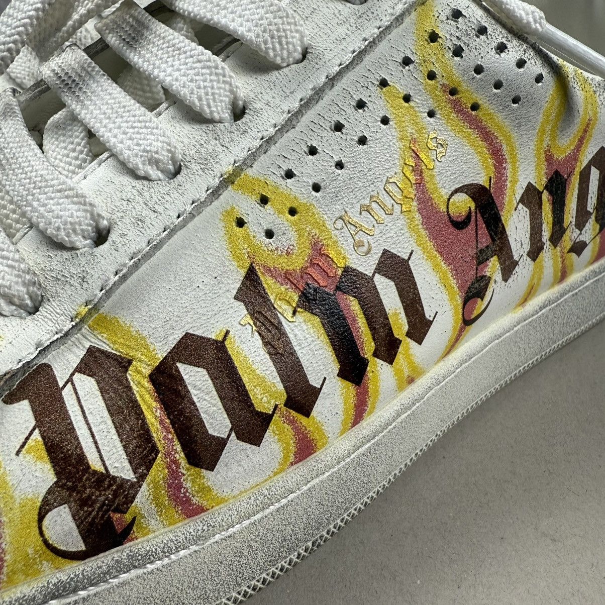 Palm Angels Palm Angels Palm One Low-Top Flame Print Shoes Size US 8 / EU 41 - 5 Thumbnail