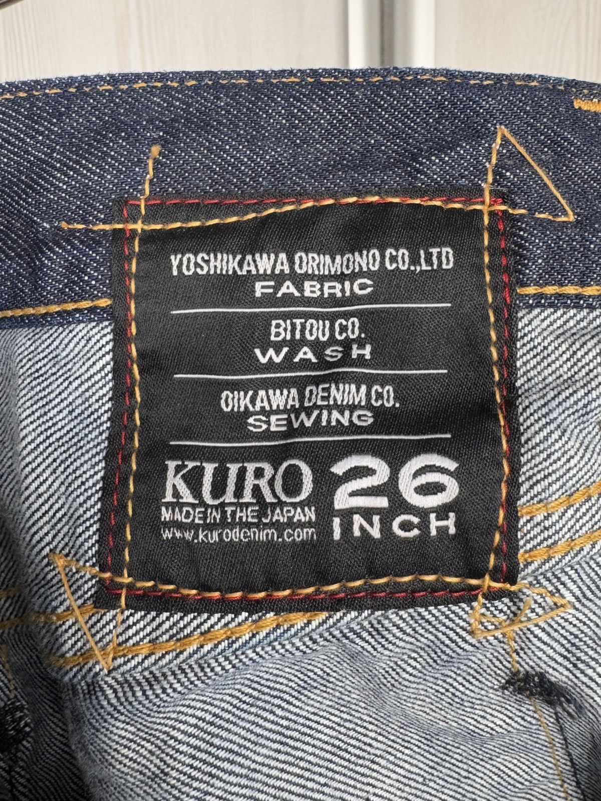 KURO KURO dempsey wide tapered ankle length indigo one wash jeans Size US 30 / EU 46 - 15 Thumbnail