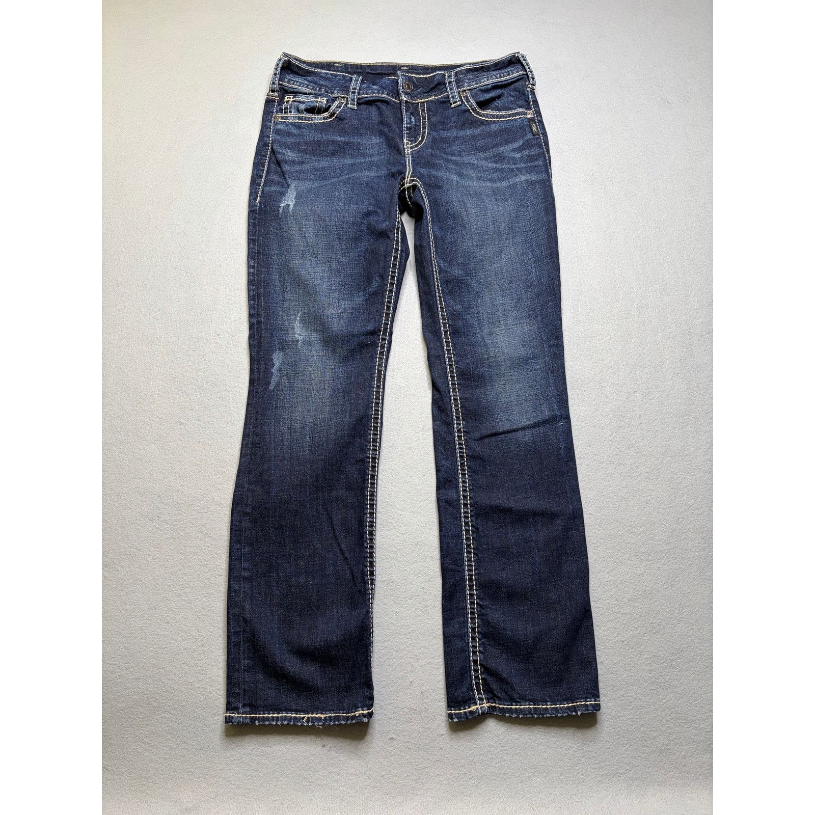 Silver Jeans Co. Silver Jeans Suki Straight Womens 30x30 Dark Bootcut Jeans Size 30" / US 8 / IT 44 - 1 Thumbnail