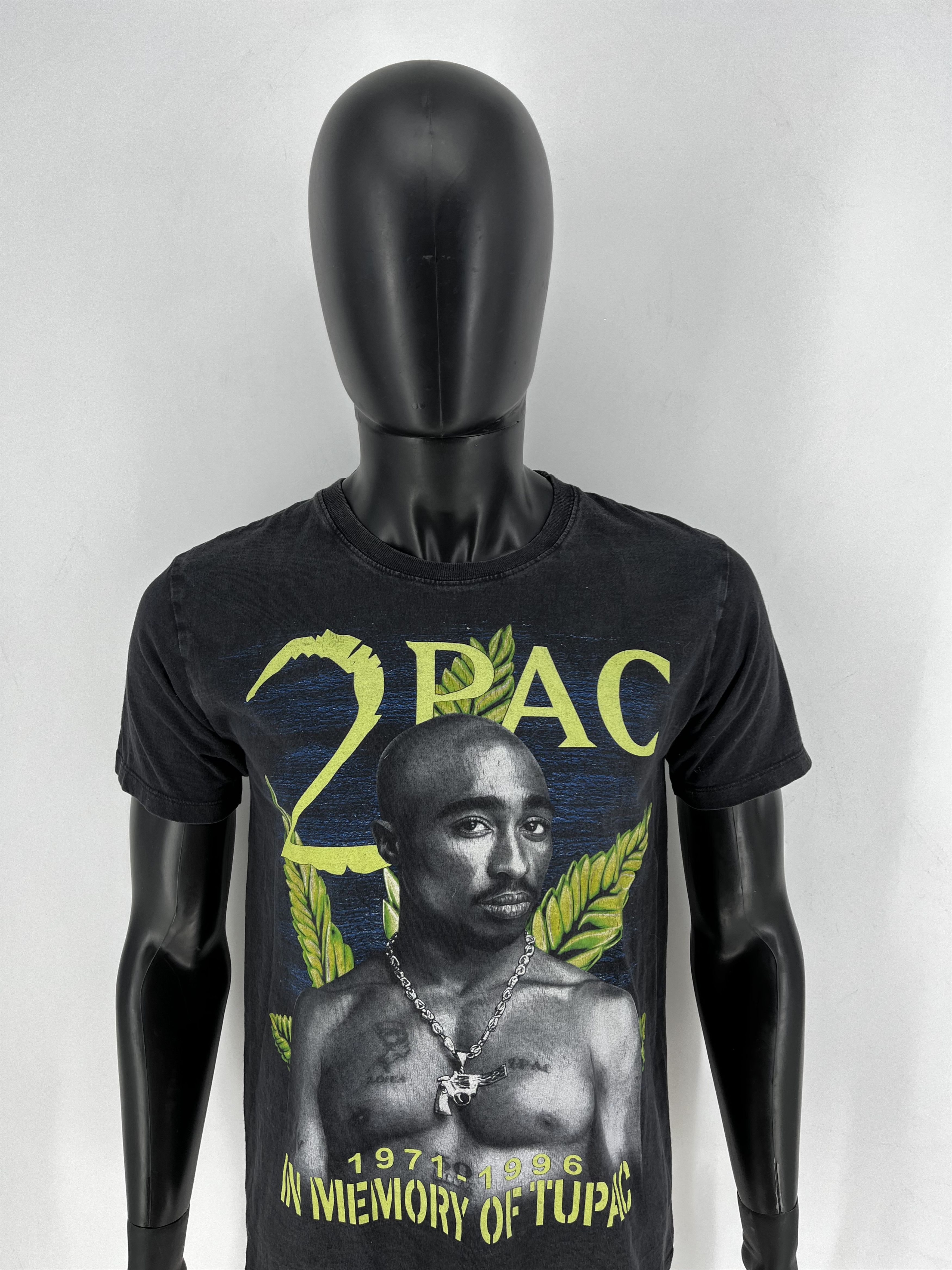 Band Tees Vintage 2Pac Tupac Shakur 1996 Men’s Black Double Sided Sz M Size US M / EU 48-50 / 2 - 6 Thumbnail