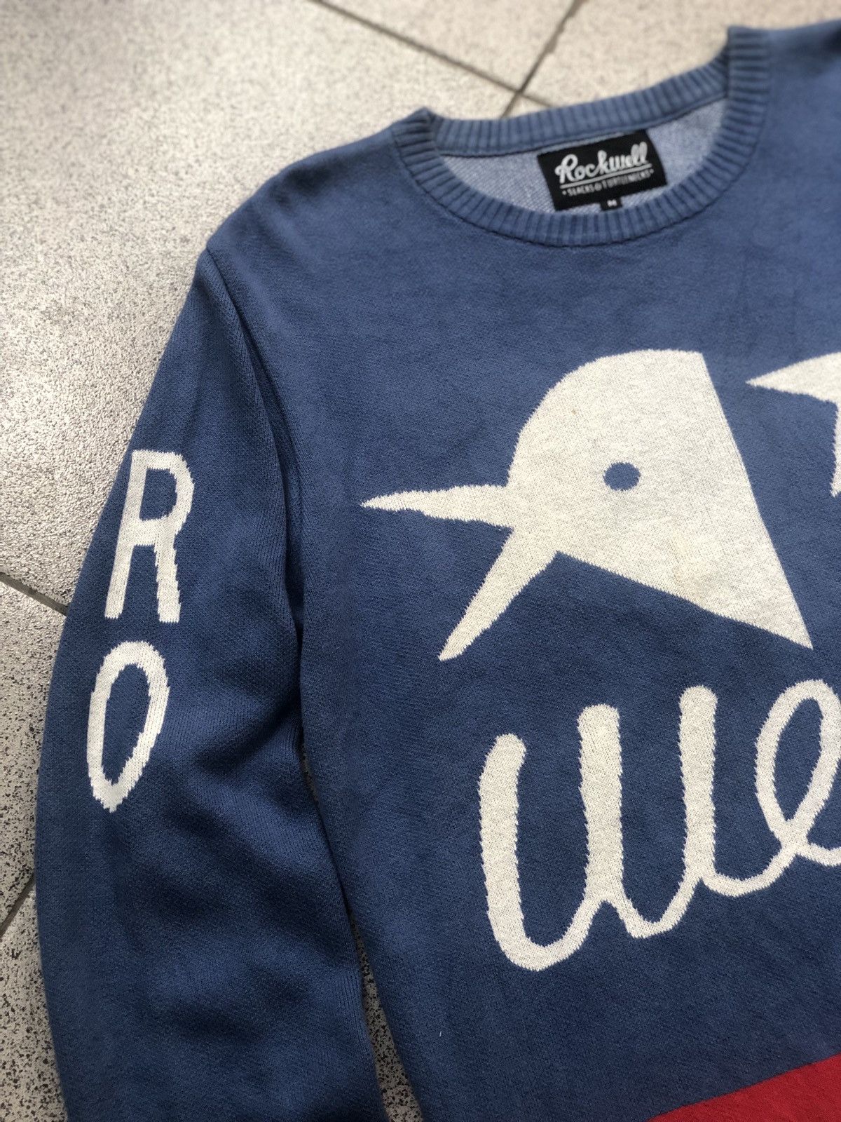 Parra × Rockwell By Parra Rockwell by Parra Blue Crewneck Sweater Knitwear Size US M / EU 48-50 / 2 - 6 Thumbnail