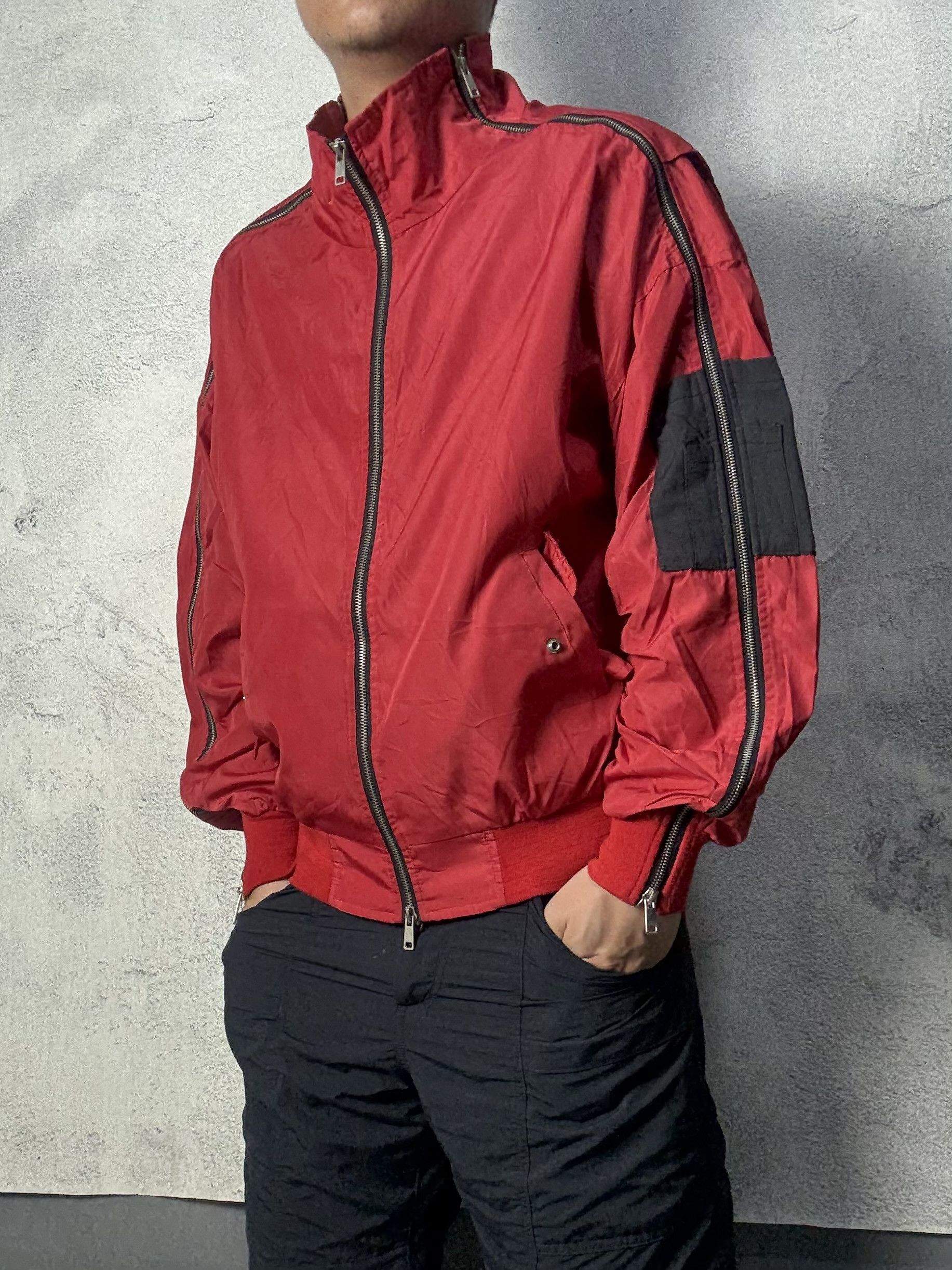 Japanese Brand Vintage SMK Studio Multi Zipper Jacket Size US M / EU 48-50 / 2 - 3 Thumbnail