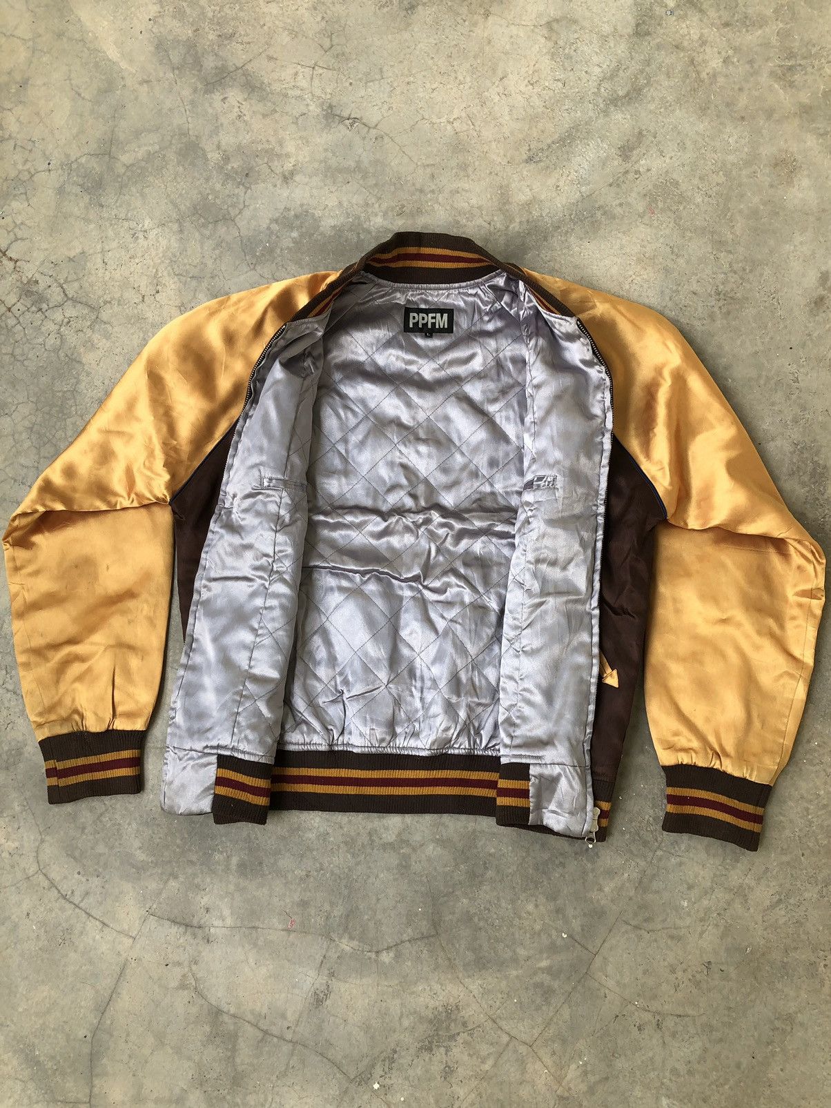 Japanese Brand Rare PPFM Sukajan Embroided Skull And Rest In Peace Back Hit Size US S / EU 44-46 / 1 - 17 Thumbnail