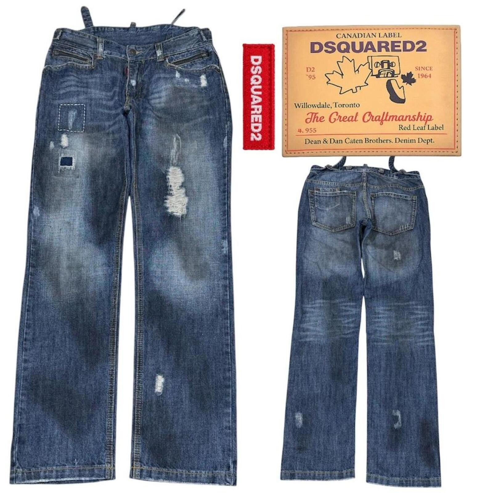 Dsquared2 DSQUARED2 denim jeans distressed details Size US 32 / EU 48 - 1 Thumbnail